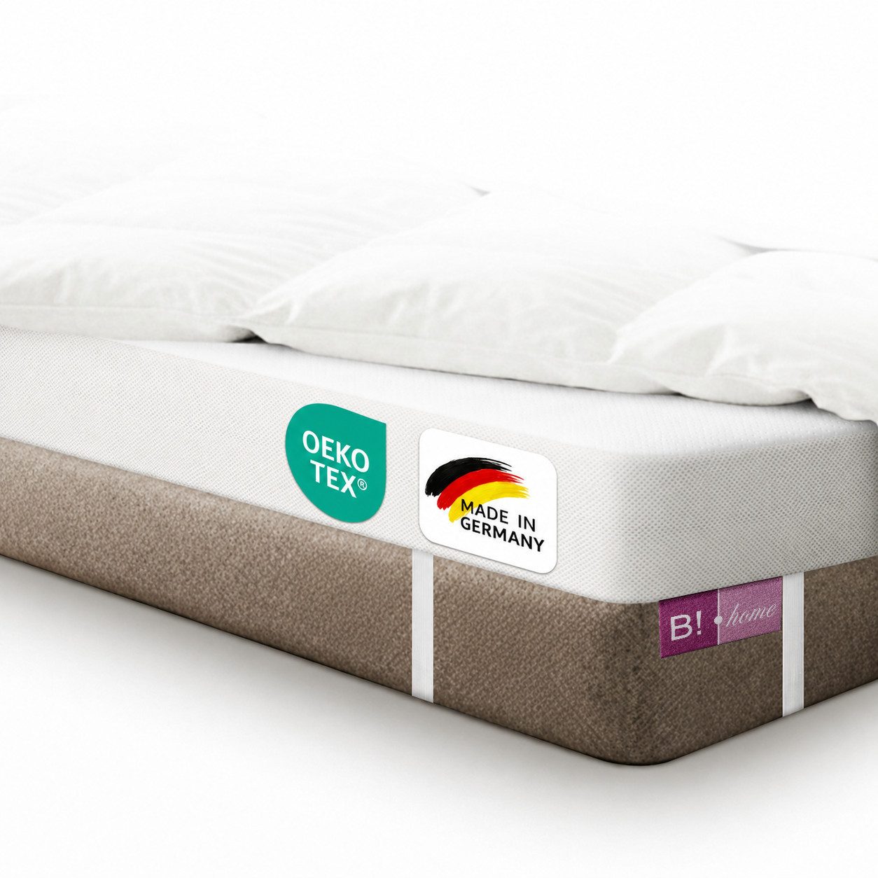 B!HOME, Topper Matratzentopper Matratze Matratzenauflage Topper, 7 cm hoch, Kaltschaum, Boxspringbetten, Schlafsofas und Camping waschbarer Bezug, Anti-Rutsch