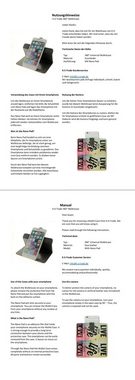 K-S-Trade Handyhülle für Huawei Y6p, Schutz Hülle 360° Wallet Case ''live life love'' Tasche Handy