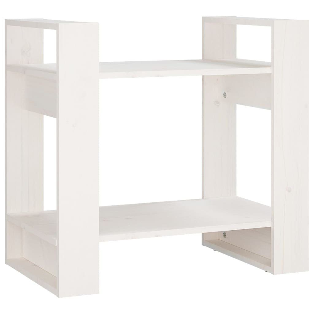 Kiefer Massivholz cm 60x35x57 Bücherregal/Raumteiler Weiß Bücherregal furnicato