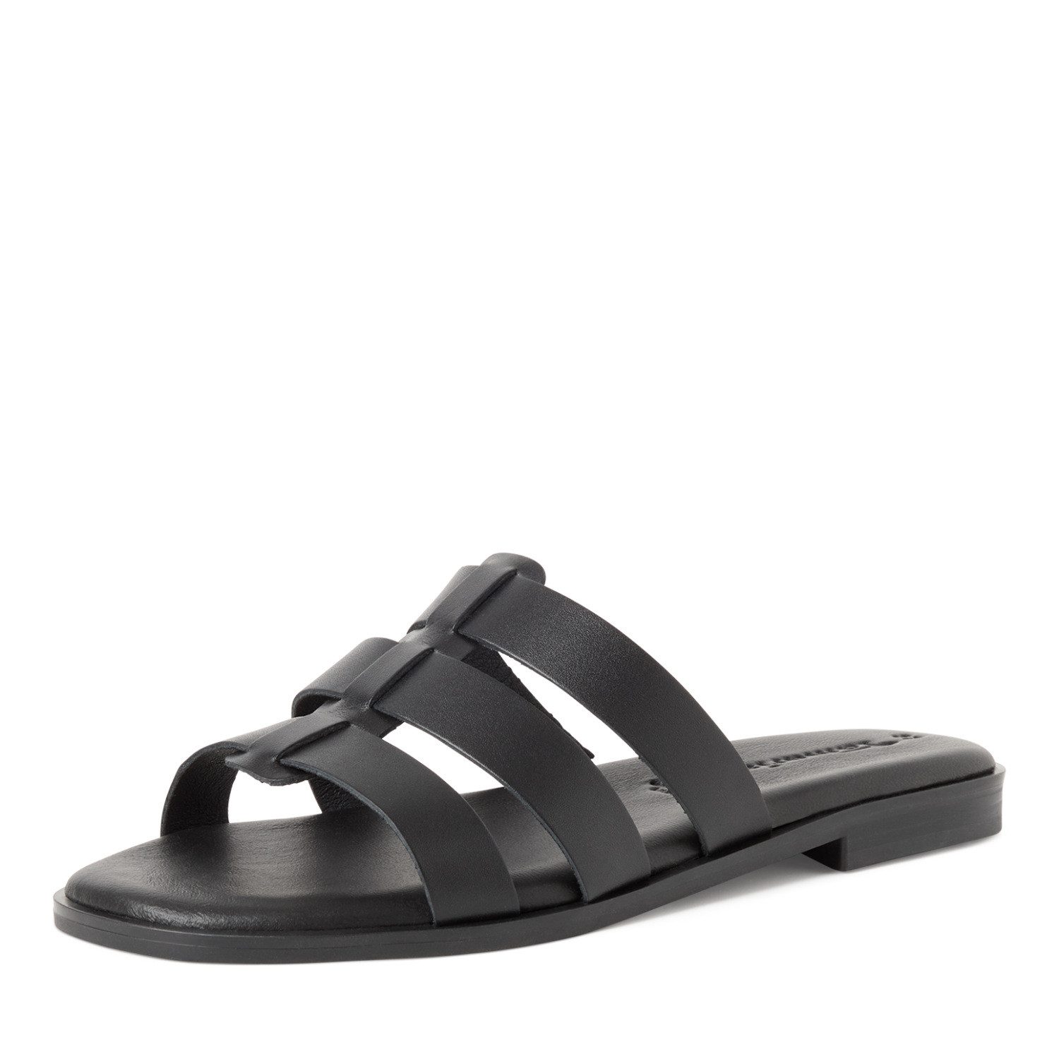 Tamaris Pantolette, Sommerschuh, Schupfschuh, Flats mit modischen Riemchen