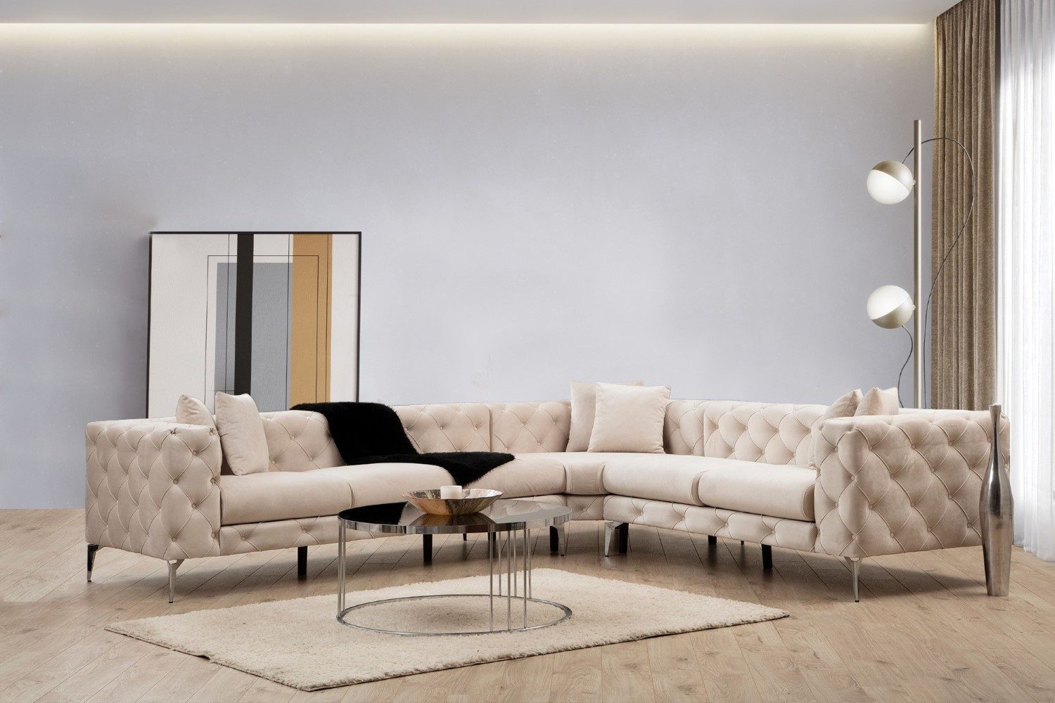 Myhomelando Ecksofa Como, XXL-Ecksofa für die ganze Familie