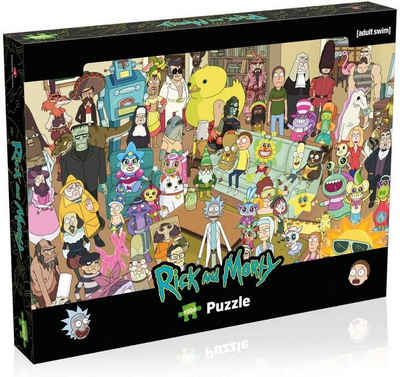 Winning Moves Steckpuzzle »Rick and Morty Puzzle »Friends« (1000 Teile)«, 1000 Puzzleteile