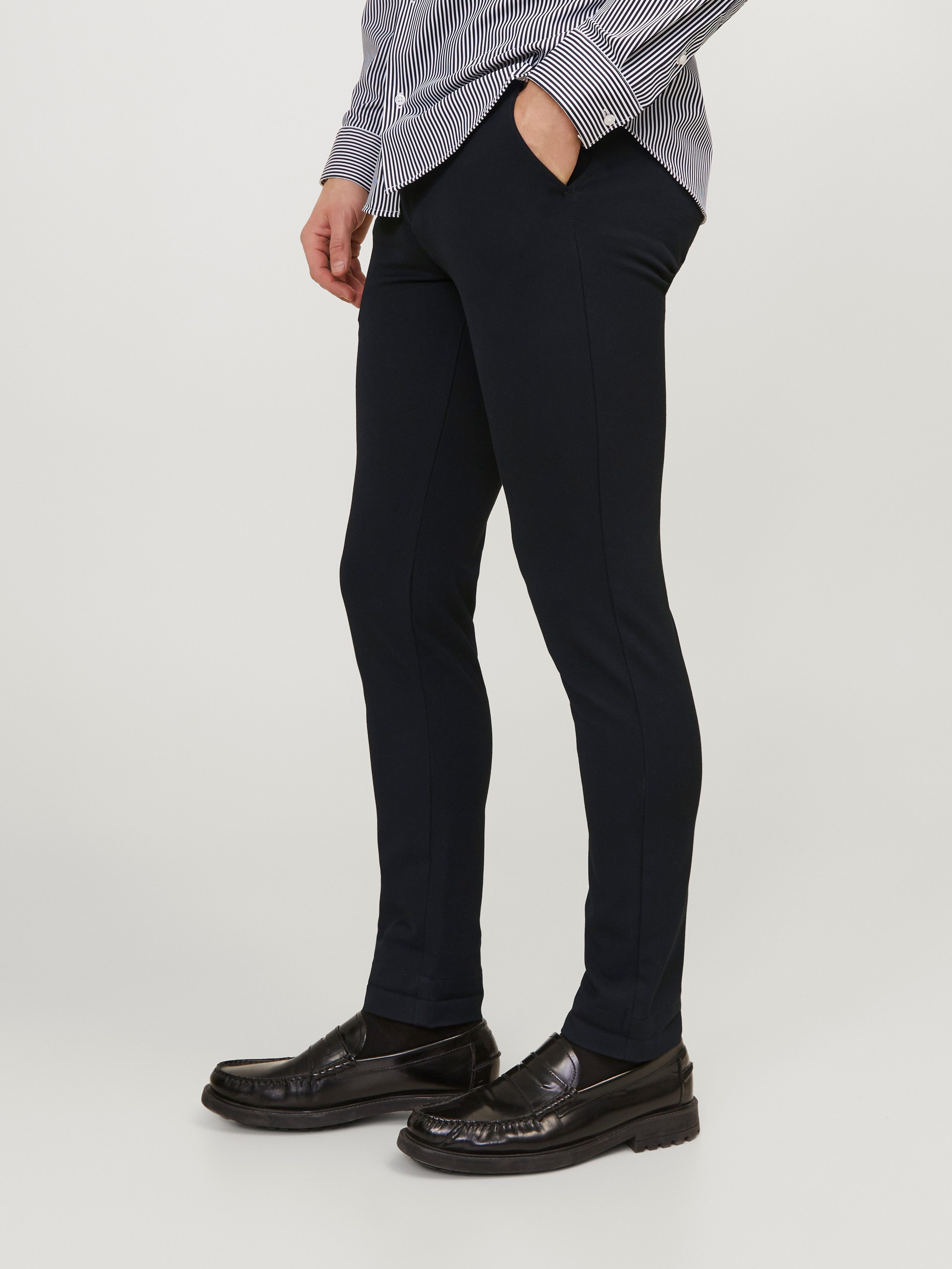 Jack & Jones Chinos JPSTMARCO – Chinos mit Stretch für optimale Passform, Slim Fit unifarben, modisch, slim fit, Web