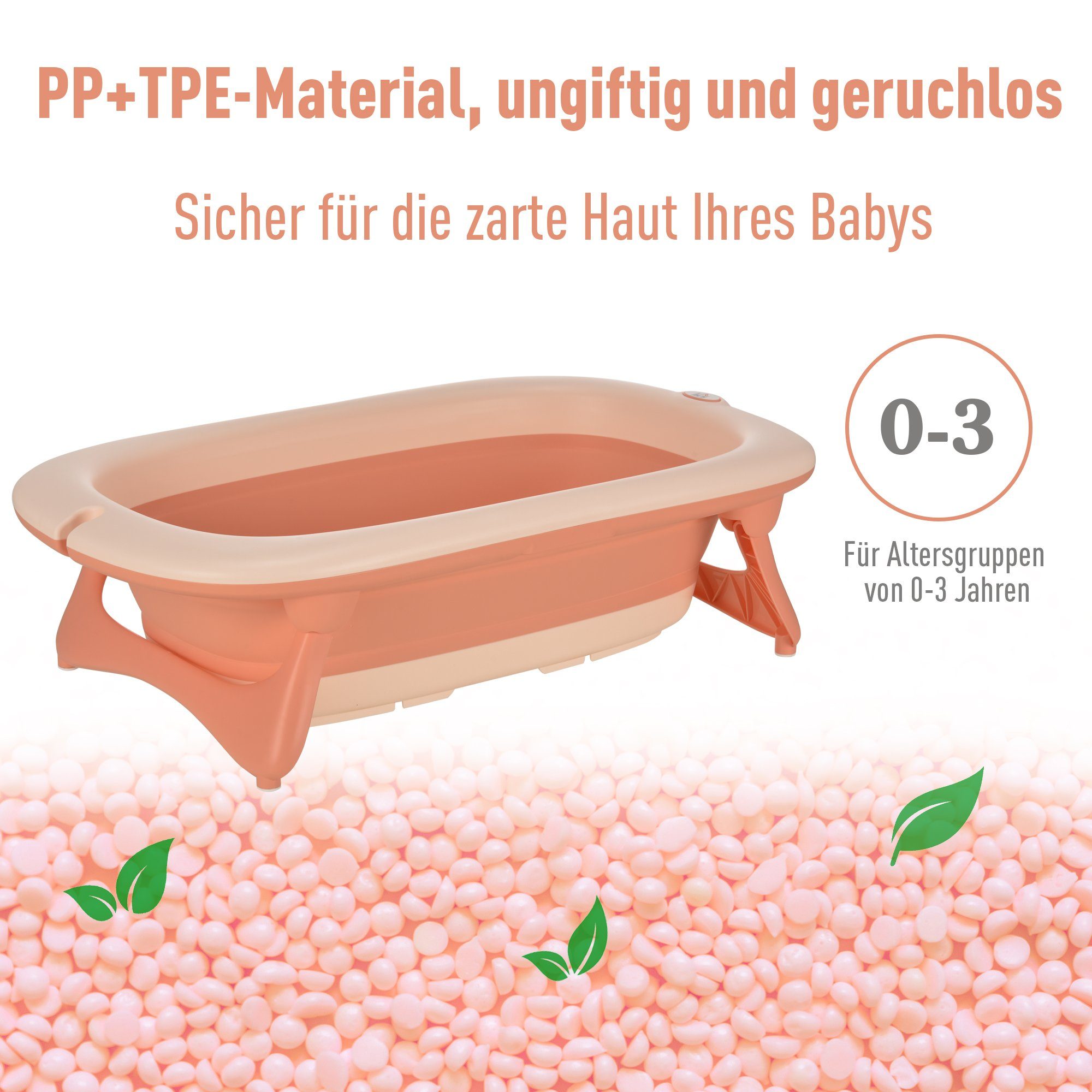 Babybadewanne HOMCOM rosa