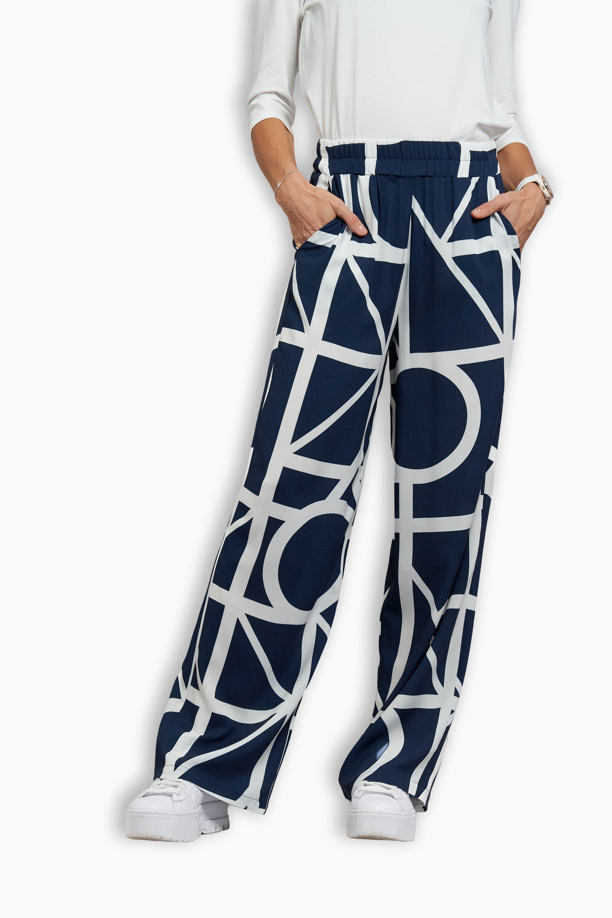 Seidel Moden Stoffhose Otto exclusiv mit grafischem Muster und weitem Schni günstig online kaufen