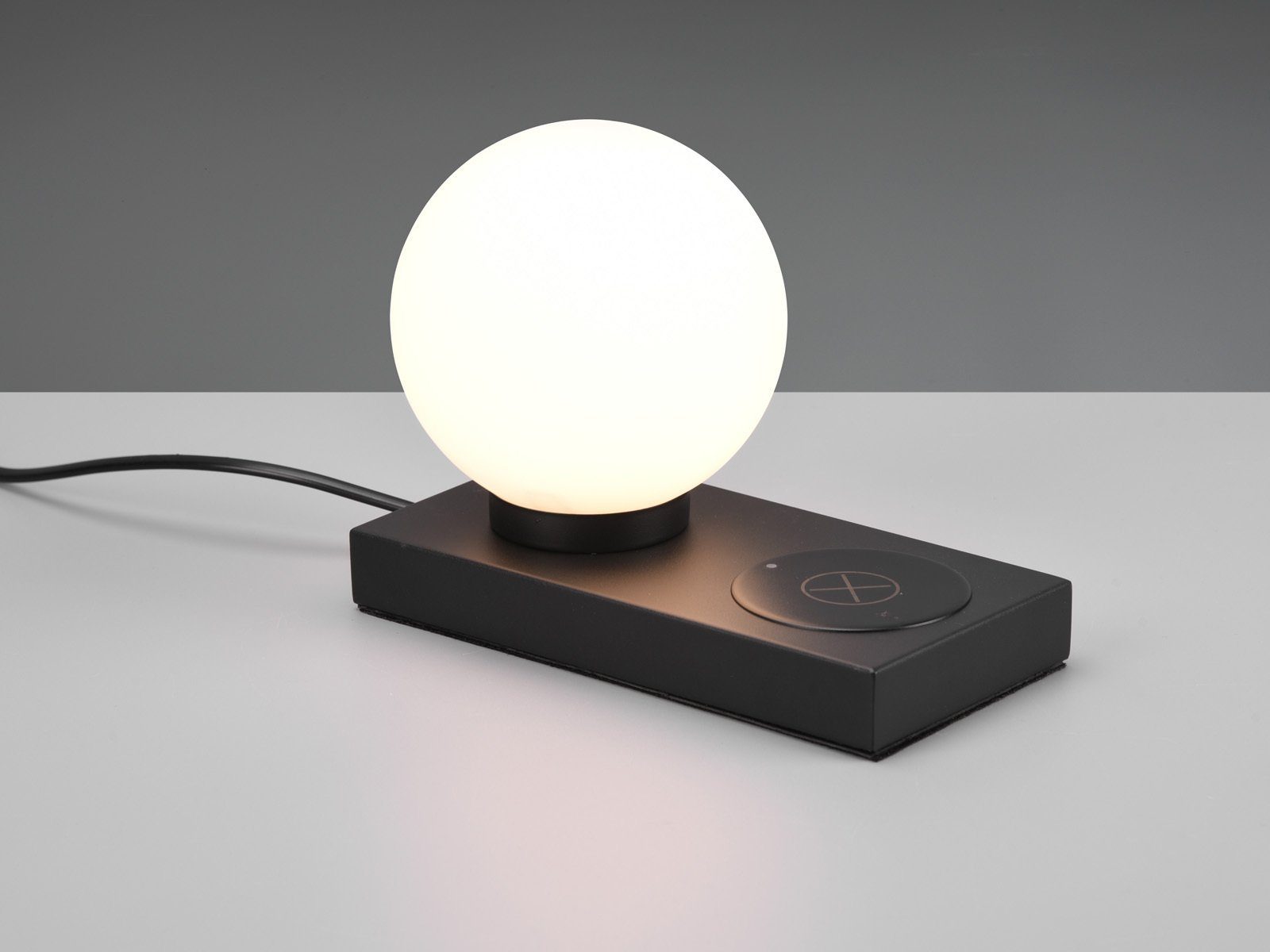 LED Lampe 35cm outdoor Farbwechsel mit USB-C Ladestation, schwarz