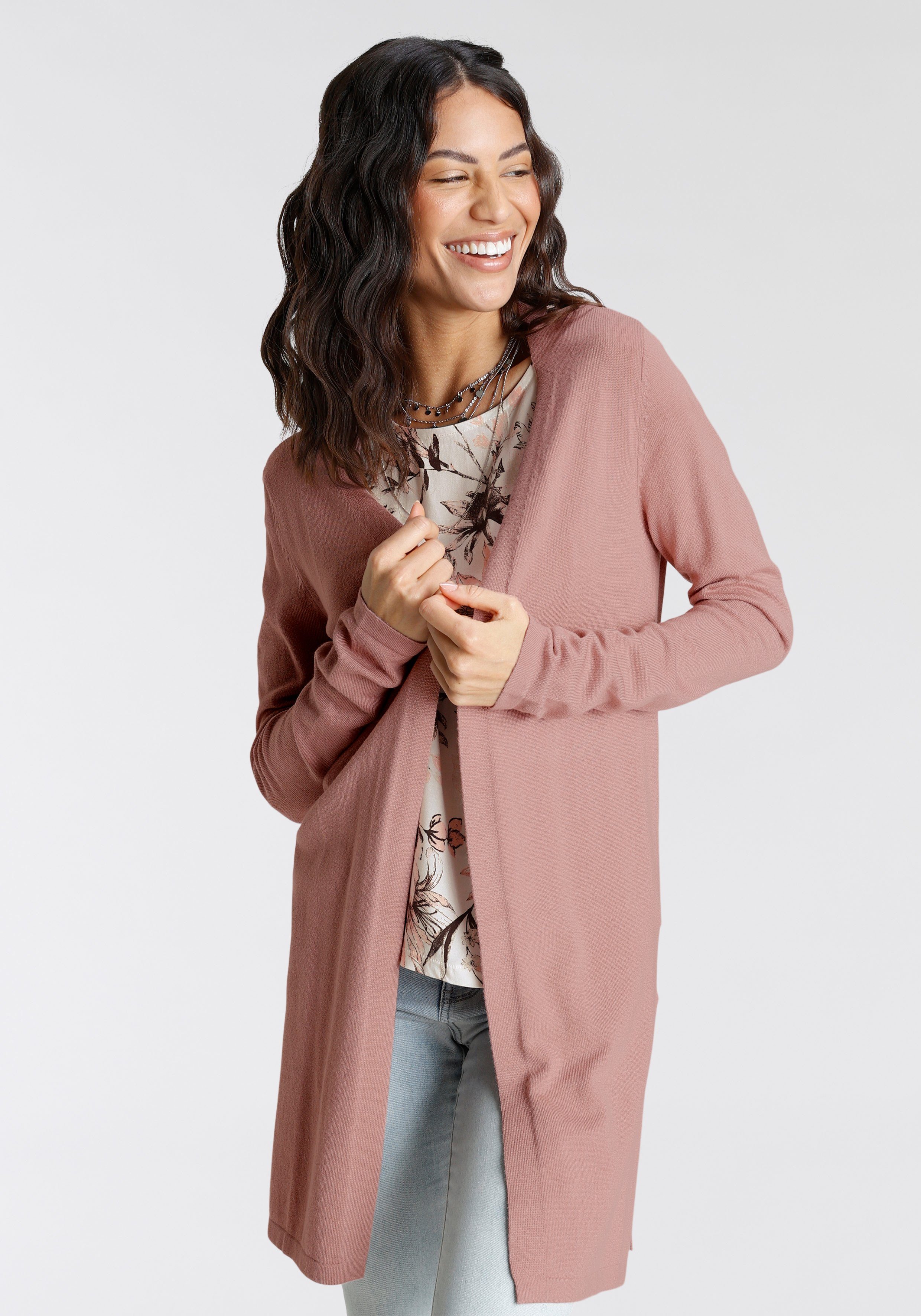 Laura Scott Schlitzen seitlichen mit Cardigan