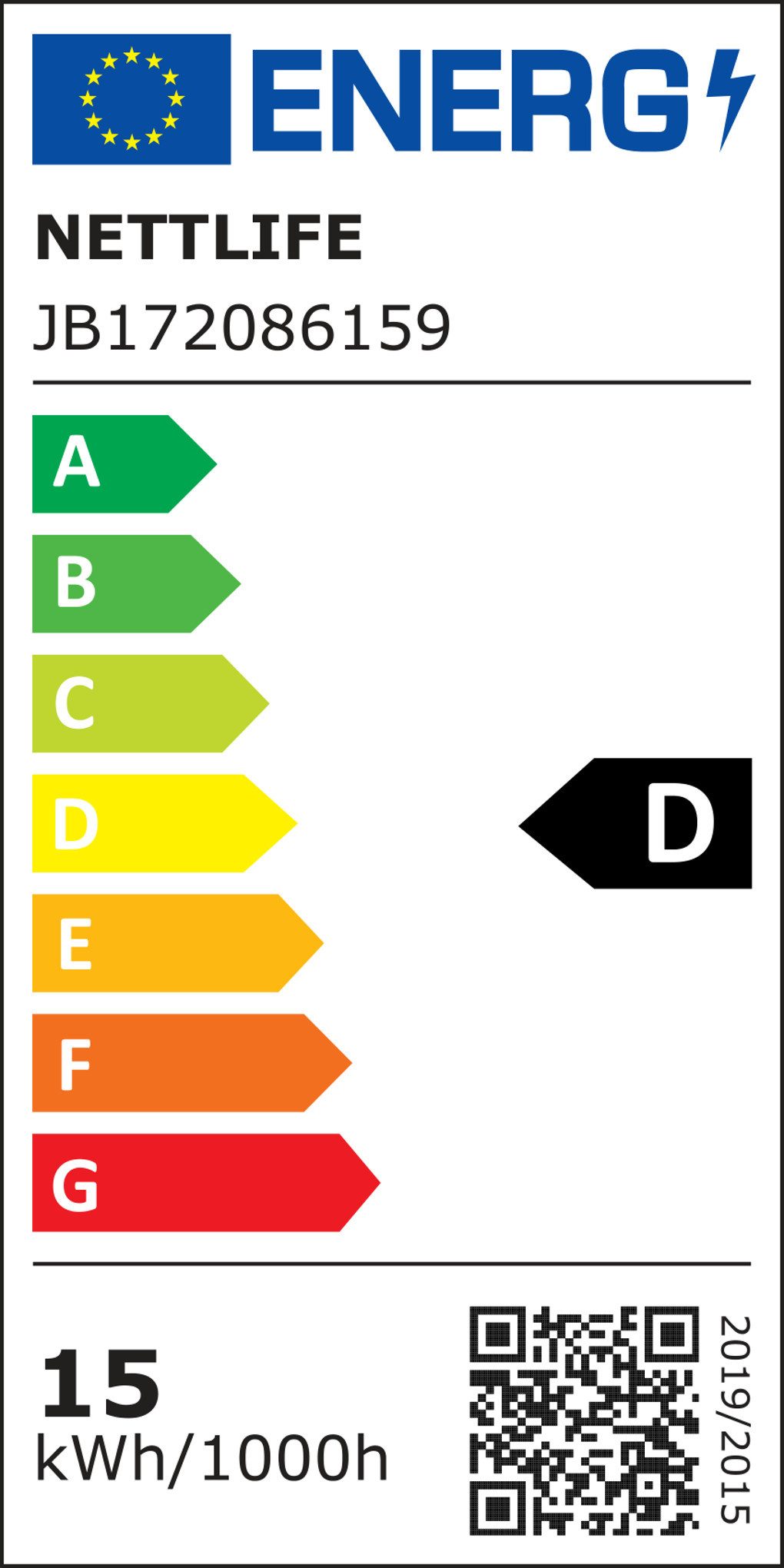 Energieeffizienzklasse: 