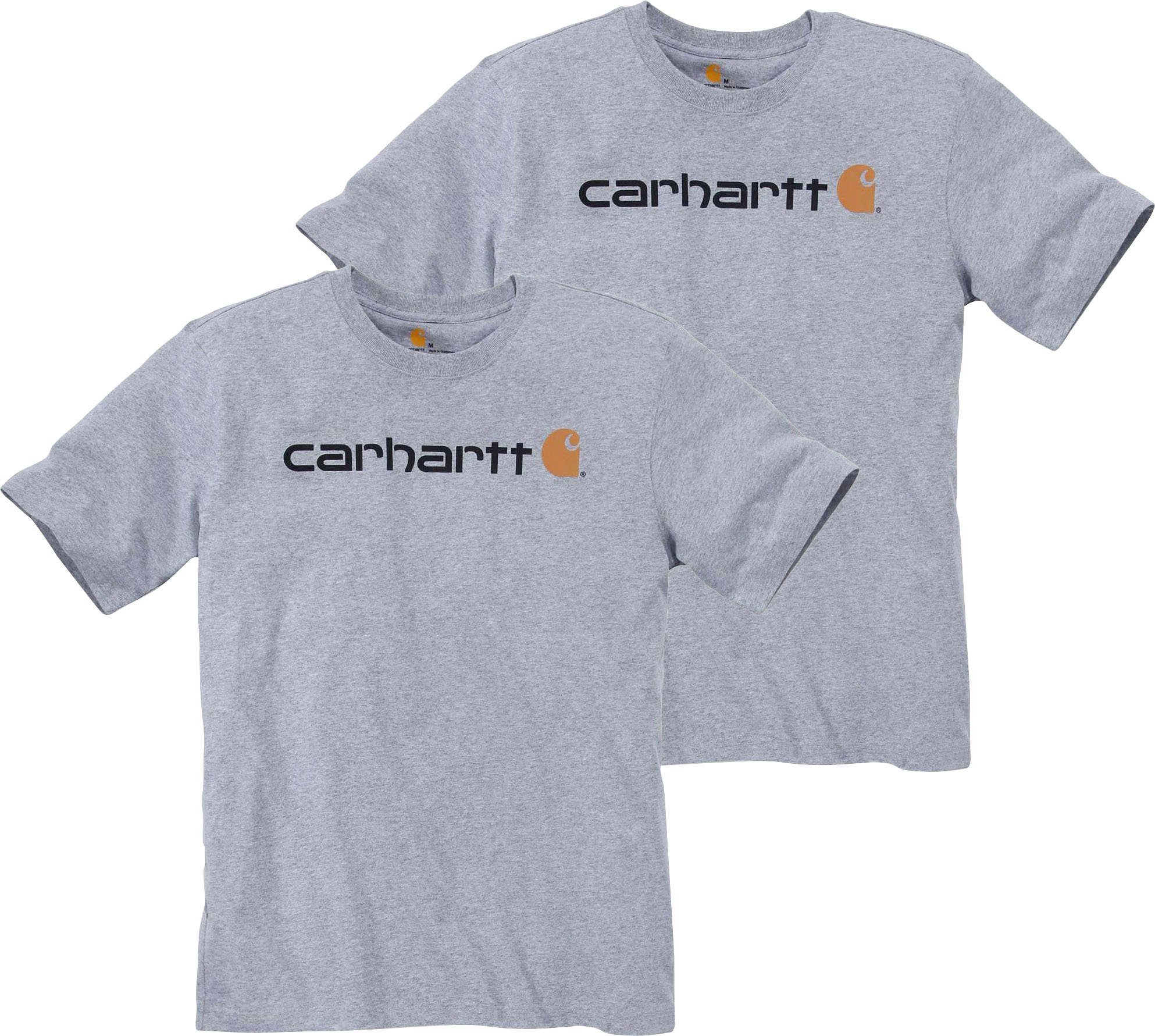 T-Shirt Carhartt hellgrau 2er Set) (Set, Logo