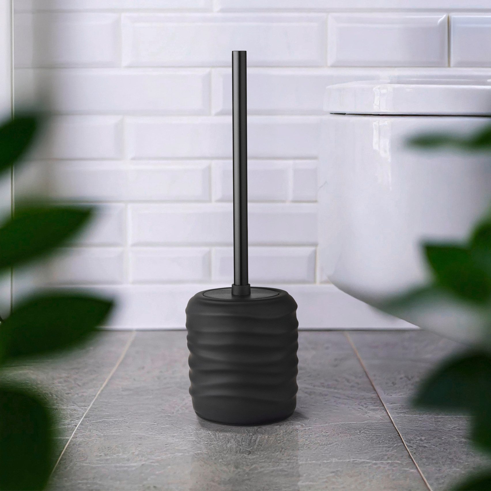 WENKO WC-Garnitur Illana, Keramik mit Soft-Touch-Beschichtung, Toilettenbür günstig online kaufen