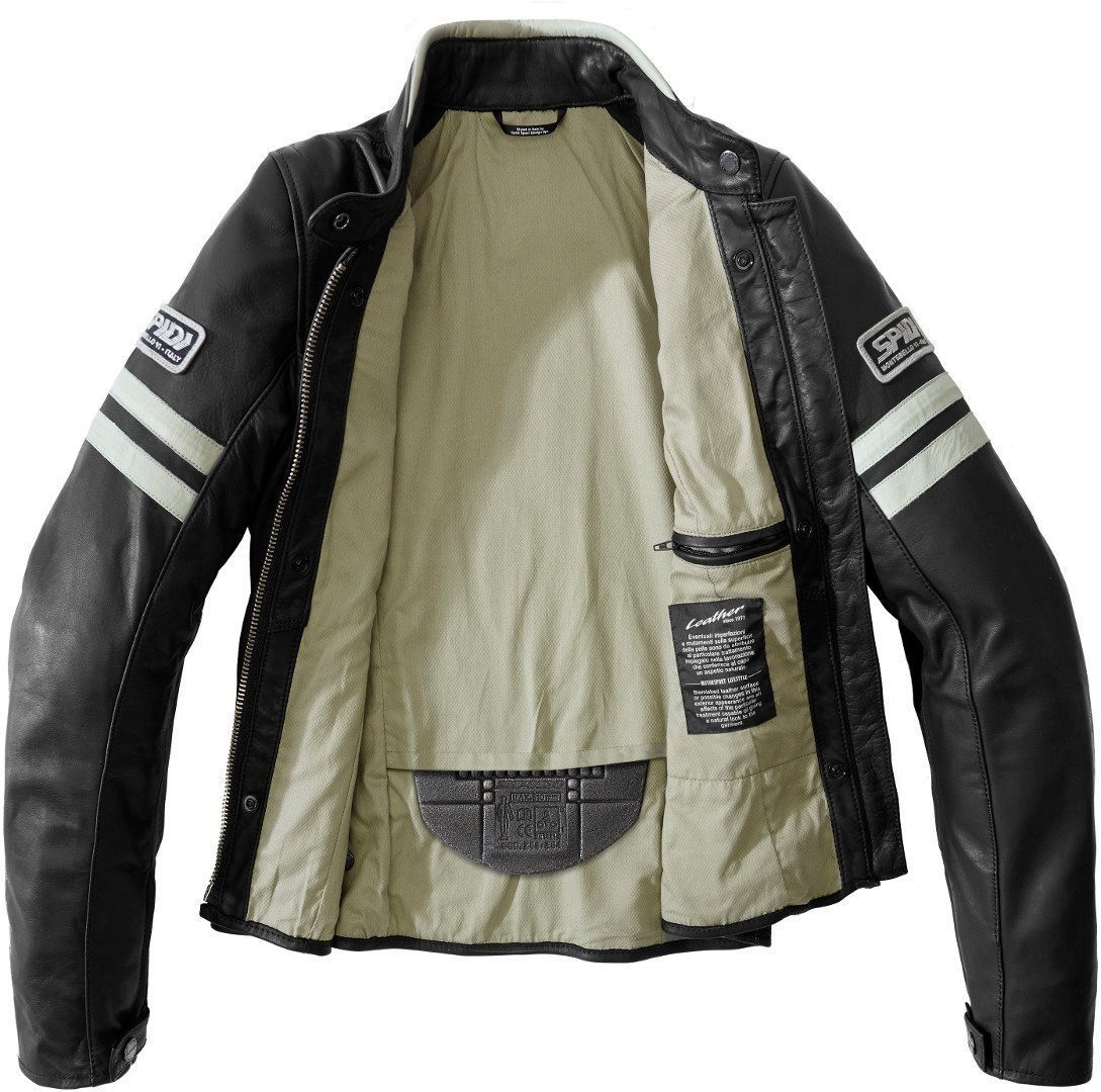 SpiDi Motorradjacke Vintage Damen Motorrad Lederjacke
