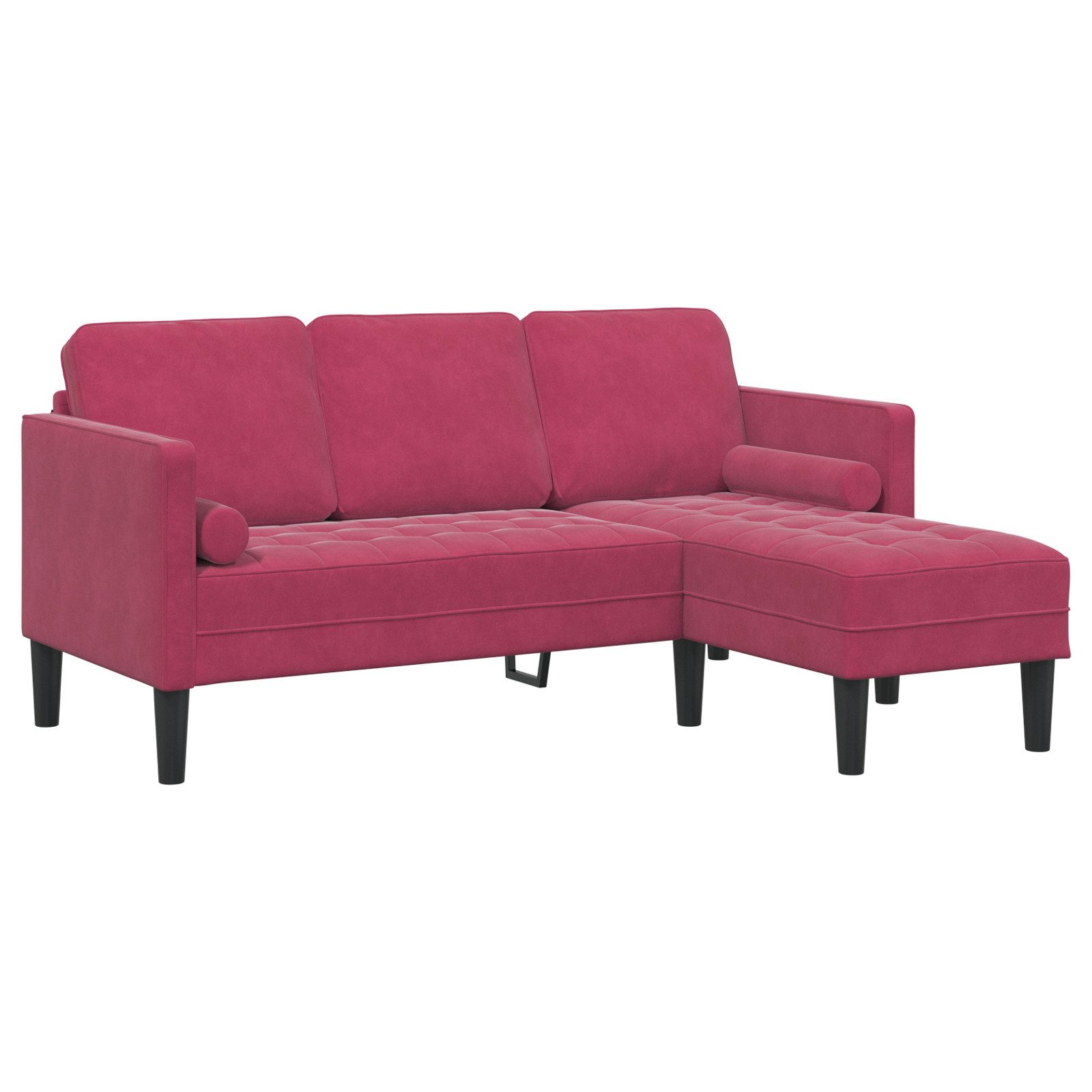 vidaXL Sofa 3-Sitzer Sofa mit Chaise günstig online kaufen