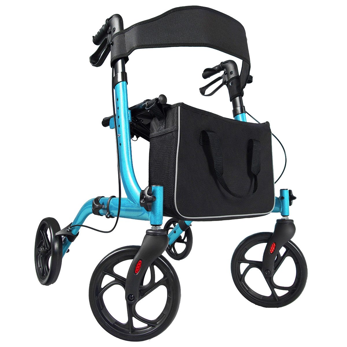 COSTWAY Rollator, Leicht und faltbar, mit abnehmbarem Aufbewahrungsbeutel