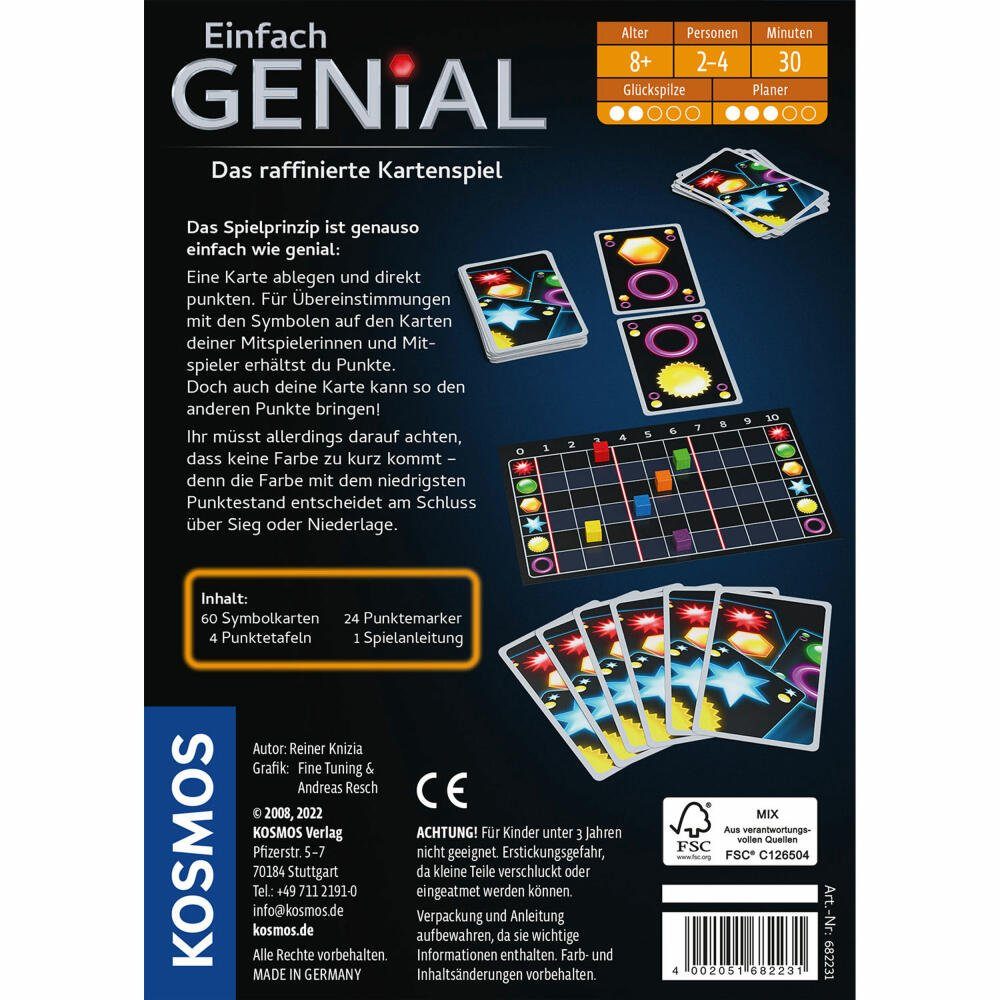 Kosmos Spiel Einfach Genial - Das Kartenspiel