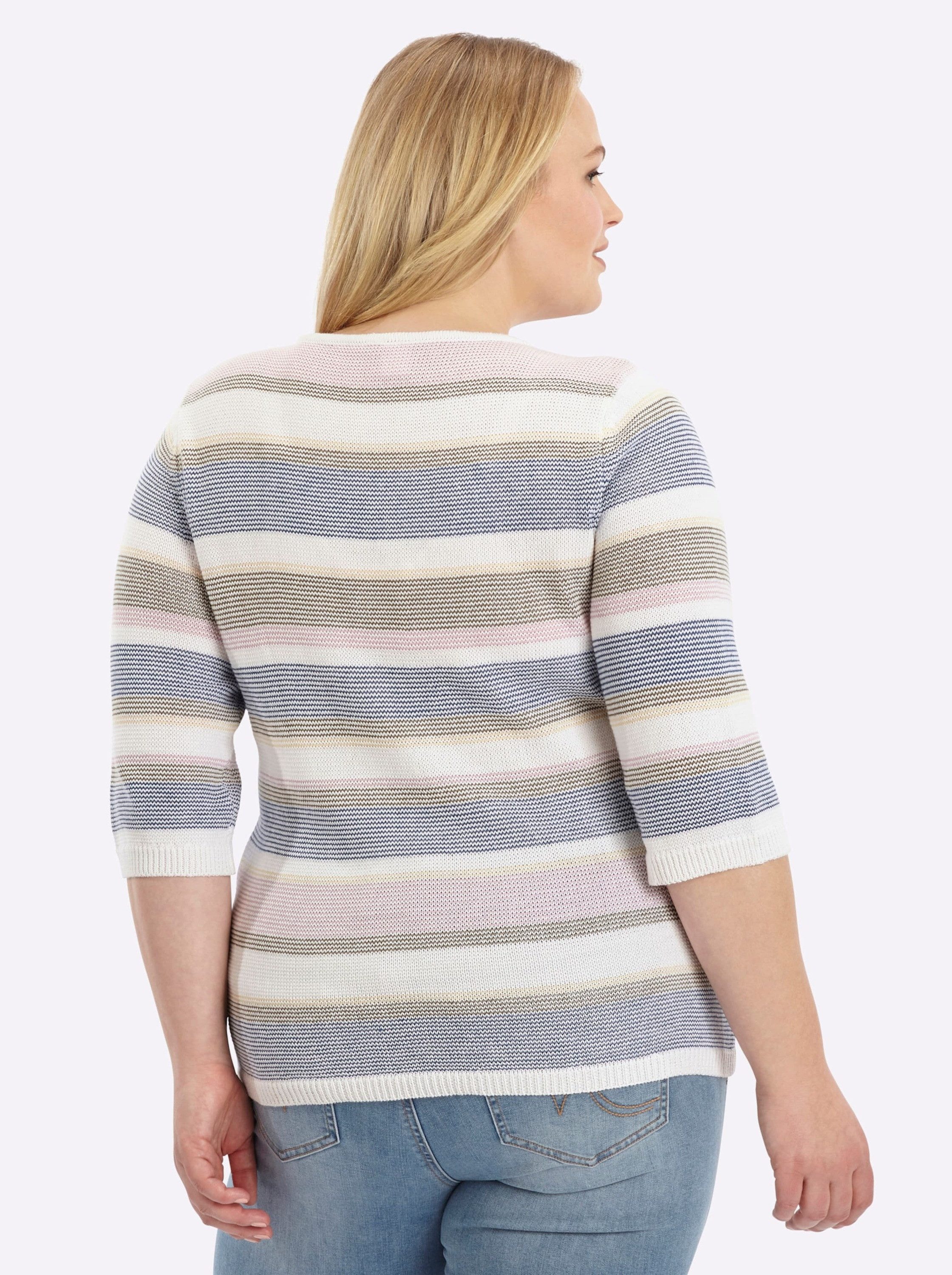 Sieh an! Strickpullover Pullover 3/4-Arm Jersey günstig online kaufen