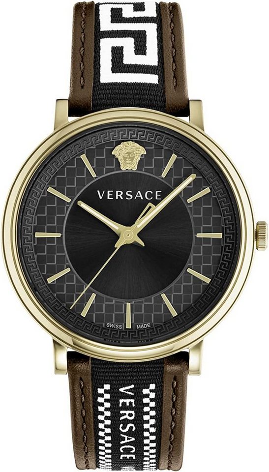 Versace Schweizer Uhr V-CIRCLE, Versace Herrenuhr V-CIRCLE Greca Edition