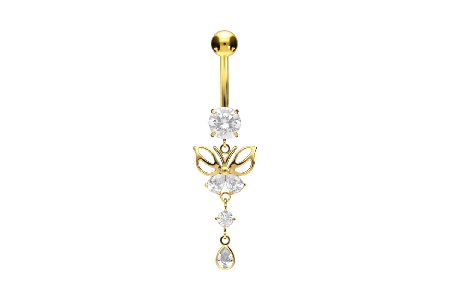 PIERCINGLINE Bauchnabelpiercing Titan Bananabell mit Innengewinde günstig online kaufen