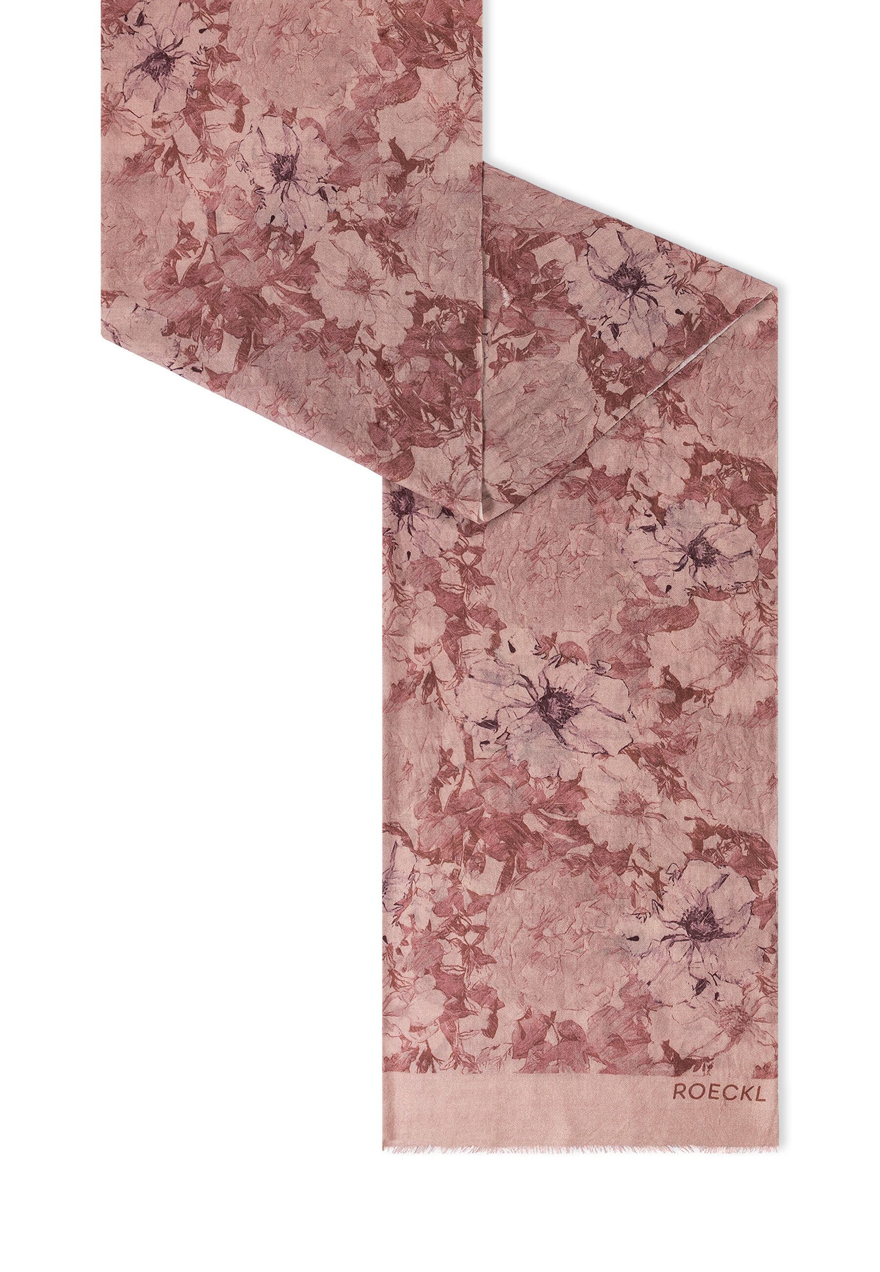 Roeckl Schal FLOWER WIND, Florales Wolltuch