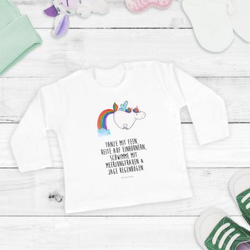 Mr. & Mrs. Panda Strampler Einhorn Pegasus - Weiß - Geschenk, Jungen, Regenbogen, Realität, Baby (1-tlg)