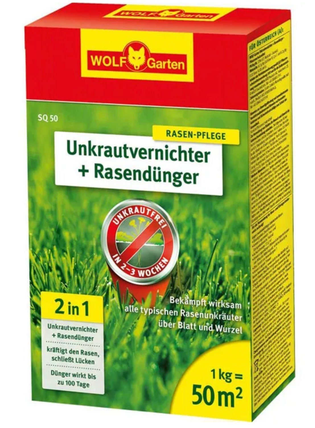 WOLF-Garten Pflanzendünger SQ50 Unkrautvernichter und Rasendünger SQ 50 1kg