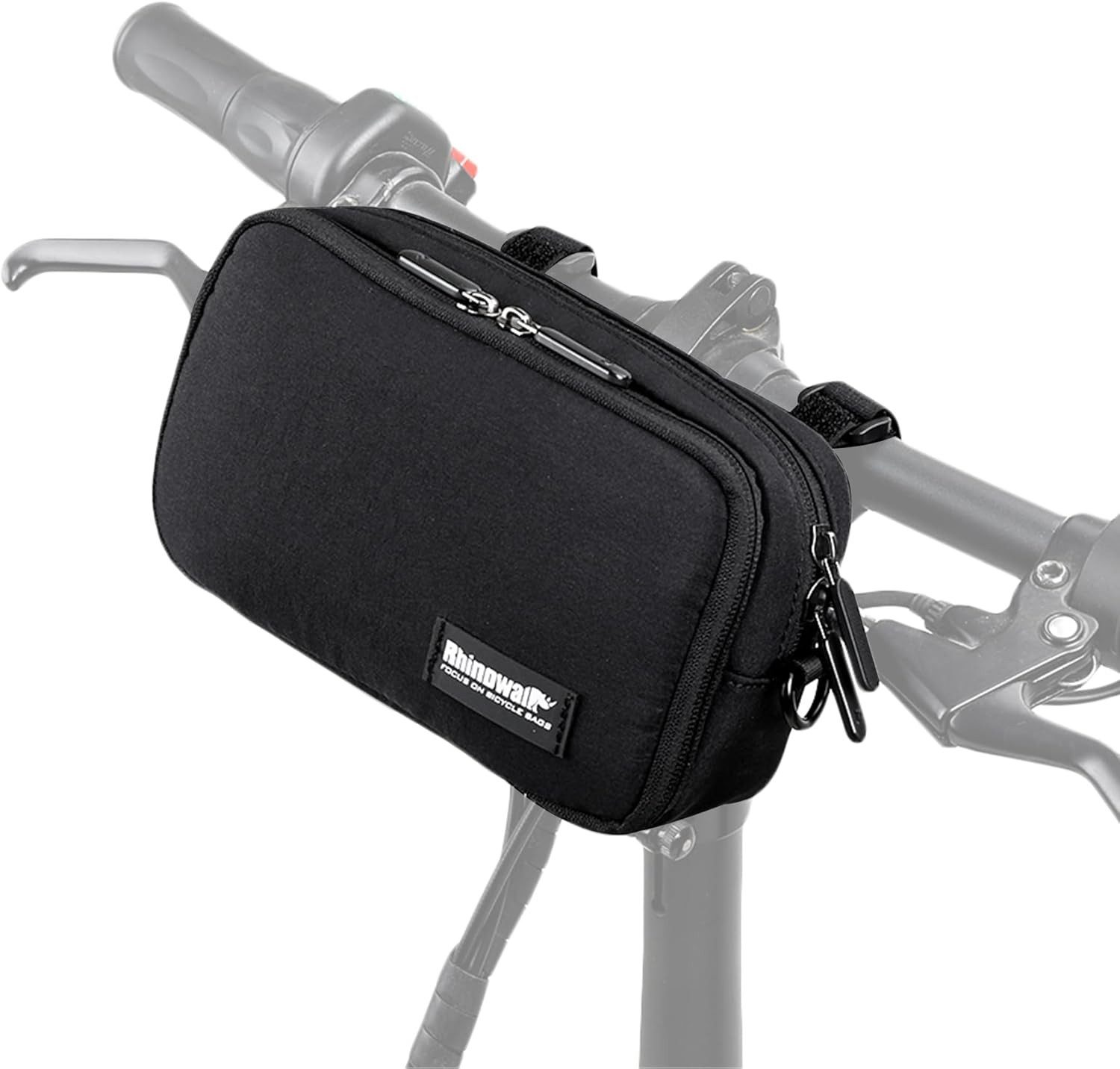BlingBin Lenkertasche Fahrrad Multifunktional Fahrradtasche Vorne Wasserdicht Fahrradtasche (1er Set, 1-tlg., 20 x 6,5 x 11,3cm), Lenker Fahrrad Tasche Umhängetasche mit Schultergurt, Regenhülle