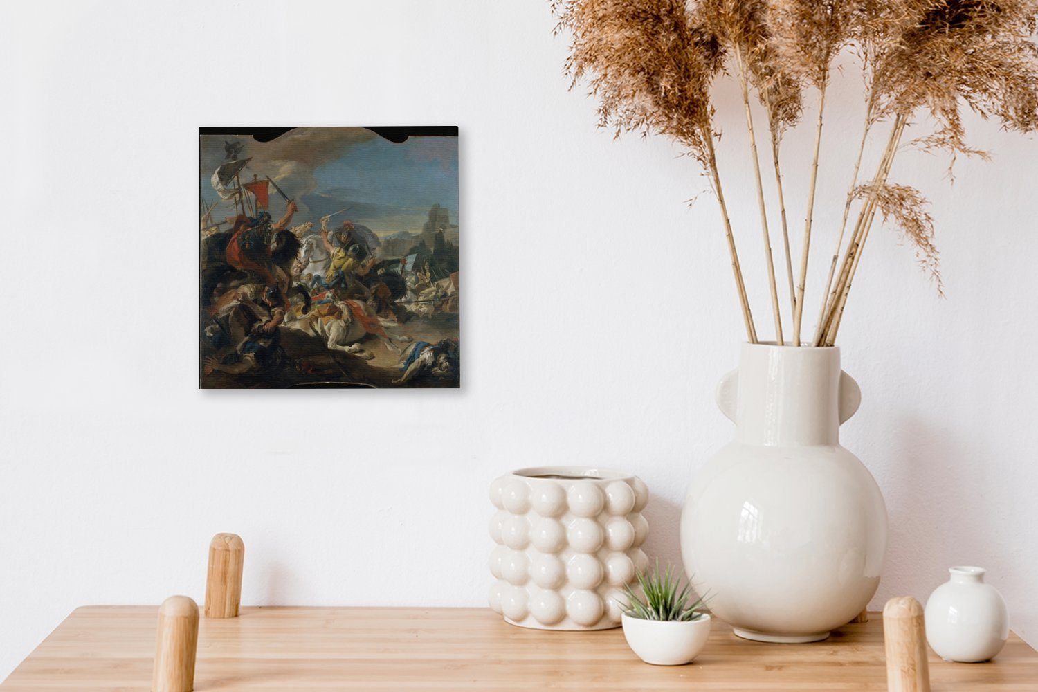 Leinwandbild Gemälde Battista Tiepolo, Giovanni Schlacht Wohnzimmer Die OneMillionCanvasses® für St), von Leinwand Bilder - Schlafzimmer (1 von Vercellae