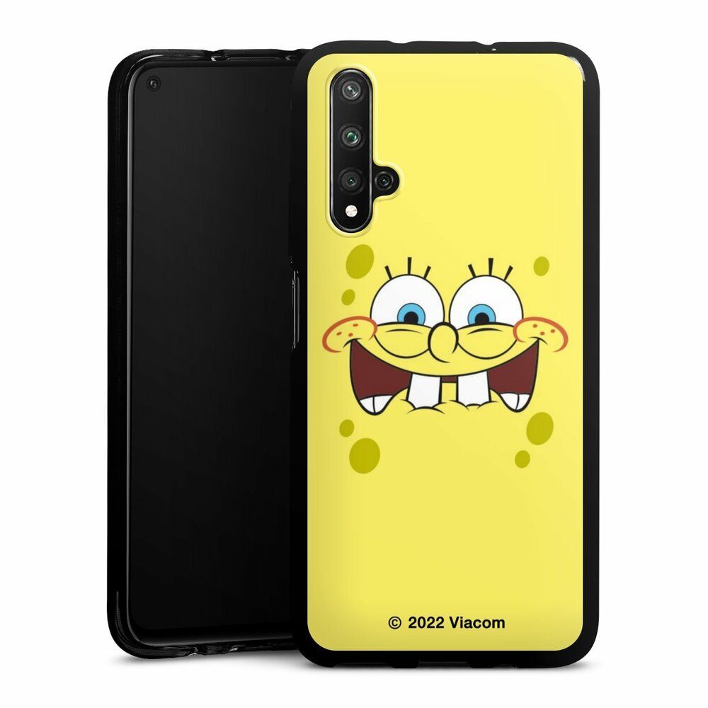 DeinDesign Handyhülle Spongebob Schwammkopf Offizielles Lizenzprodukt Kindheit, Huawei Nova 5T Silikon Hülle Bumper Case Handy Schutzhülle