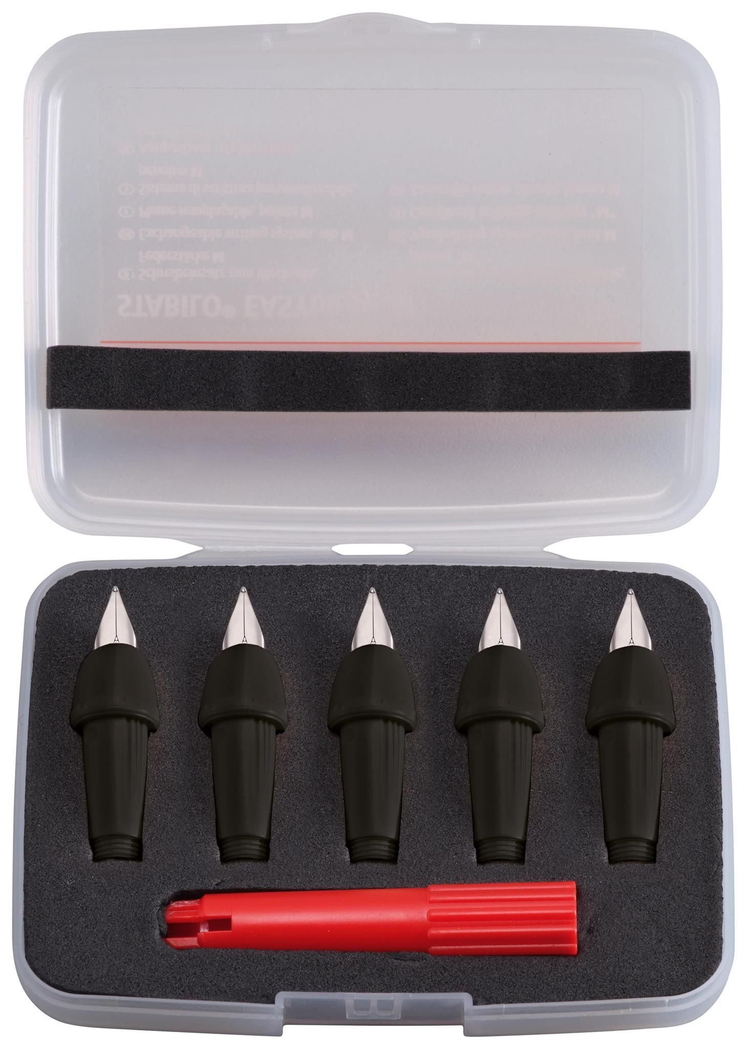 STABILO Füller STABILO EASYbirdy Schreibeinsatz 5er BoxFeder A schwarz