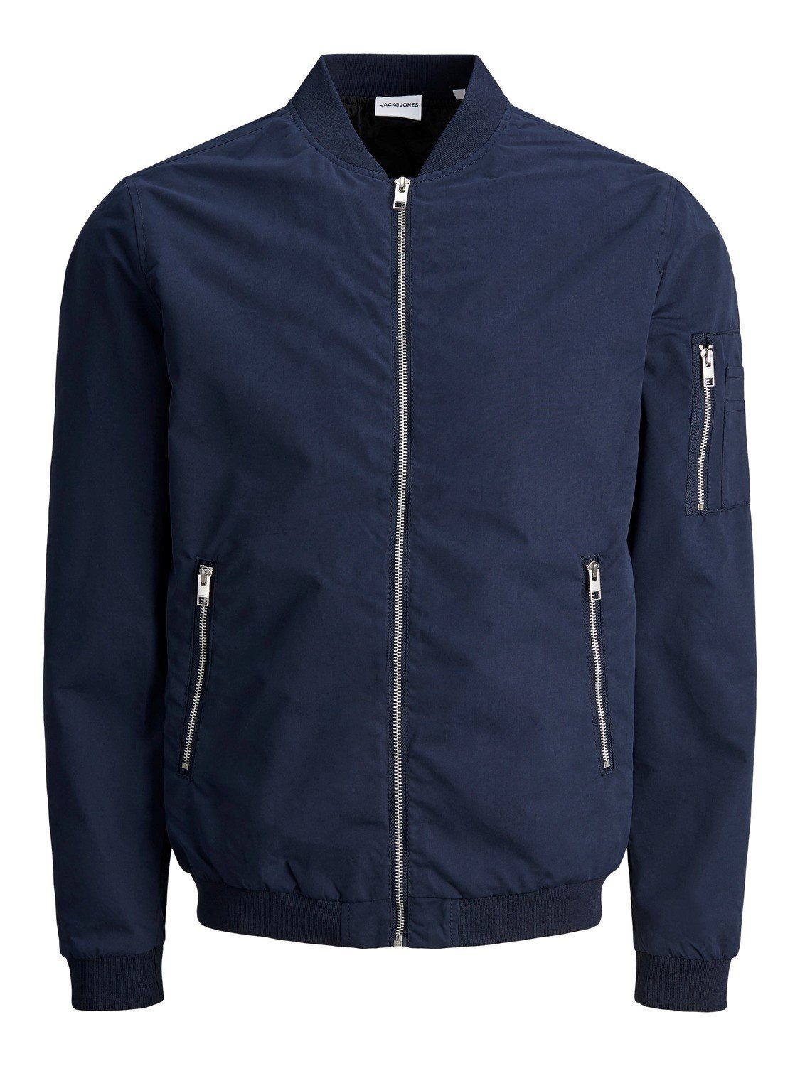 Blouson Jacke JJERUSH Jones 4382 Übergrößen Jack Blau-2 in Size Bomber Große & Plus Leichte