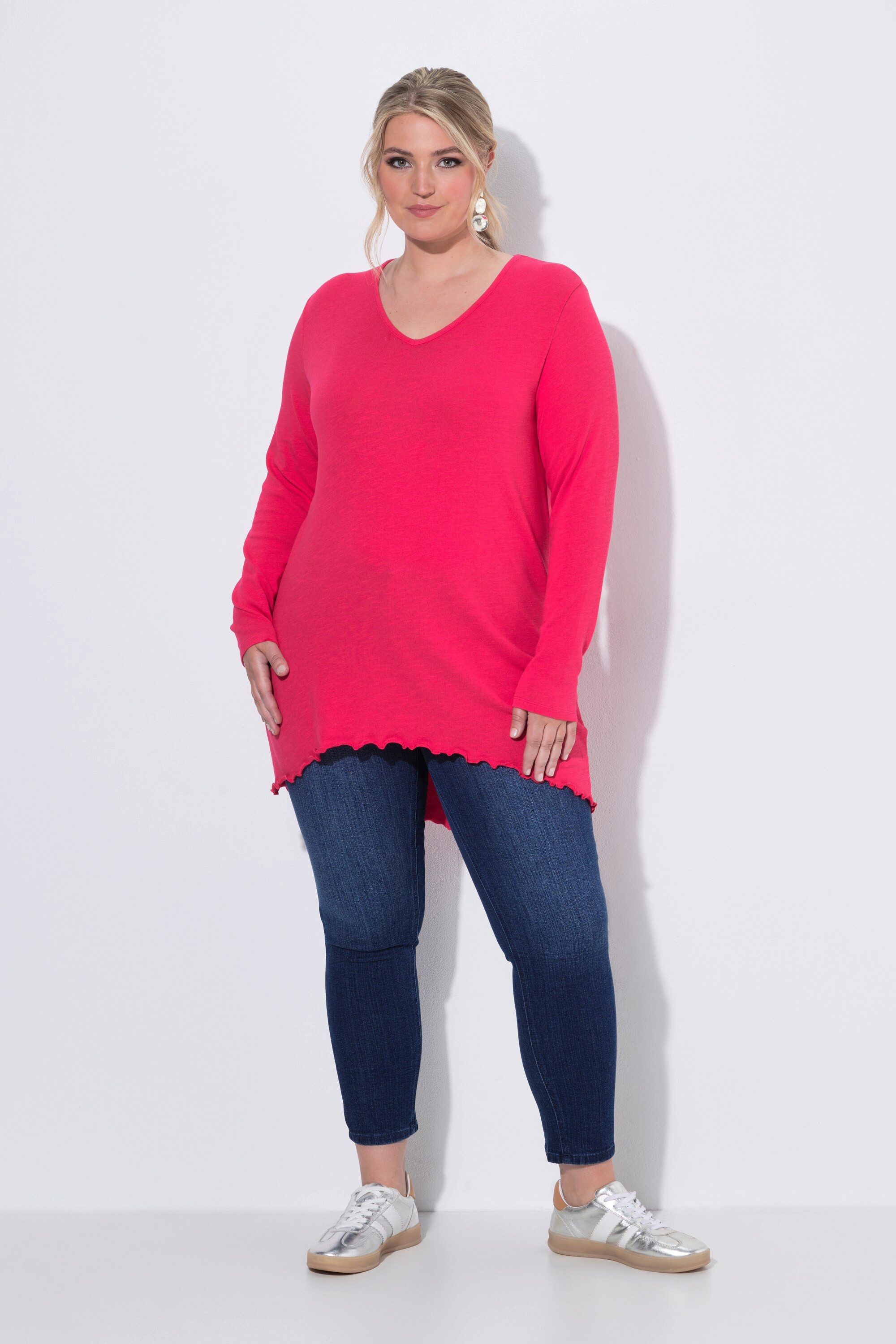 MIAMODA Strickpullover Pullover A-Linie leichter Strick Langarm