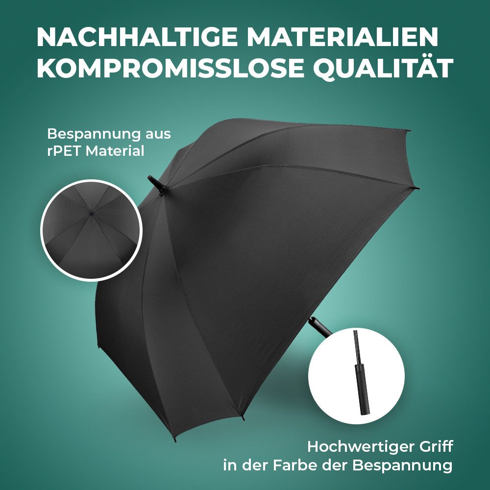 Langenberg Stockregenschirm LANGENBERG Stockschirm sturmfest [Ø130 cm Spannweite] Automatik, ☑ Windproof-Funktion