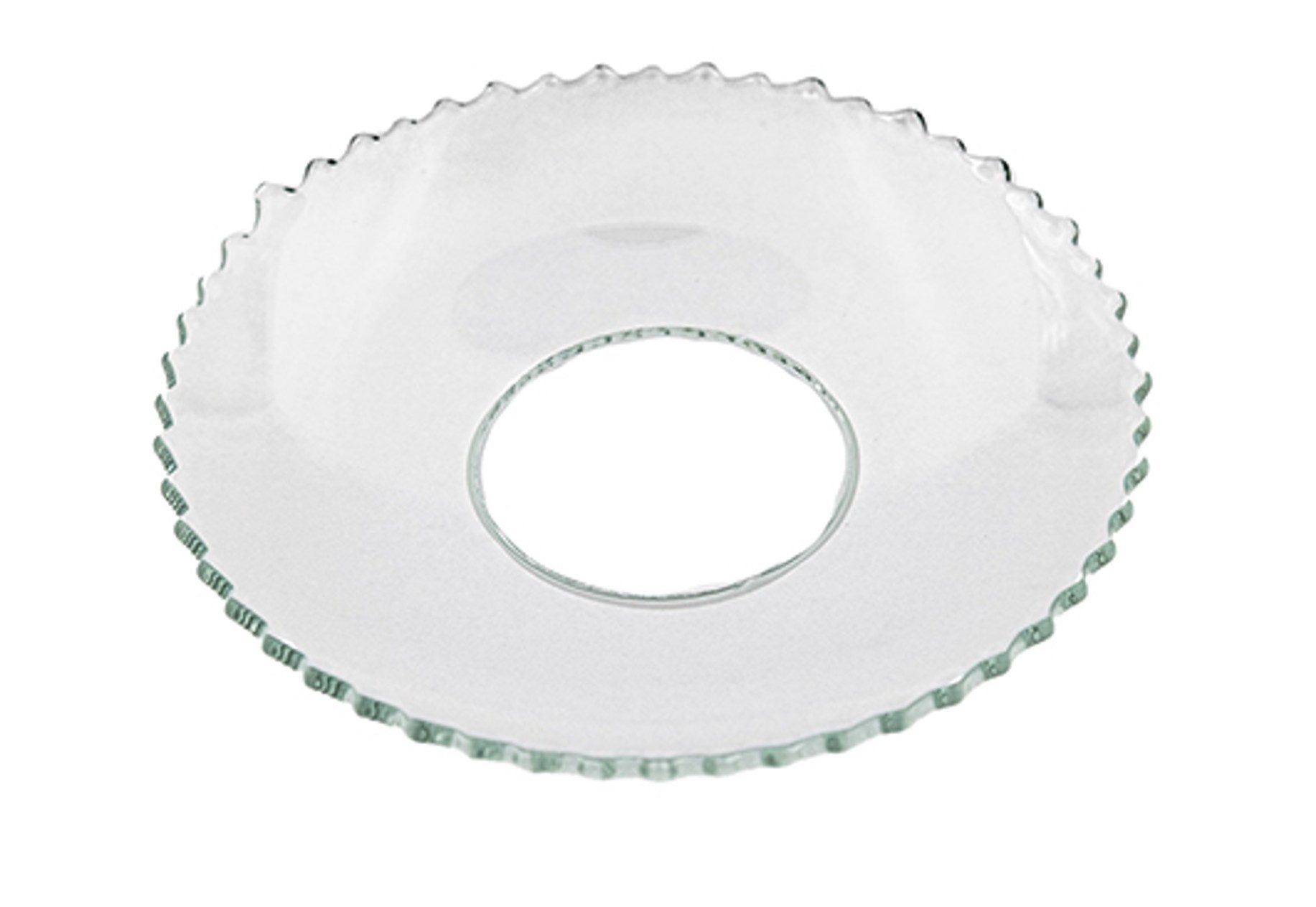 Holfeuer Crystal Design Spitzkerze Glas-Kerzenmanschette "Gezackt" für Kerz günstig online kaufen