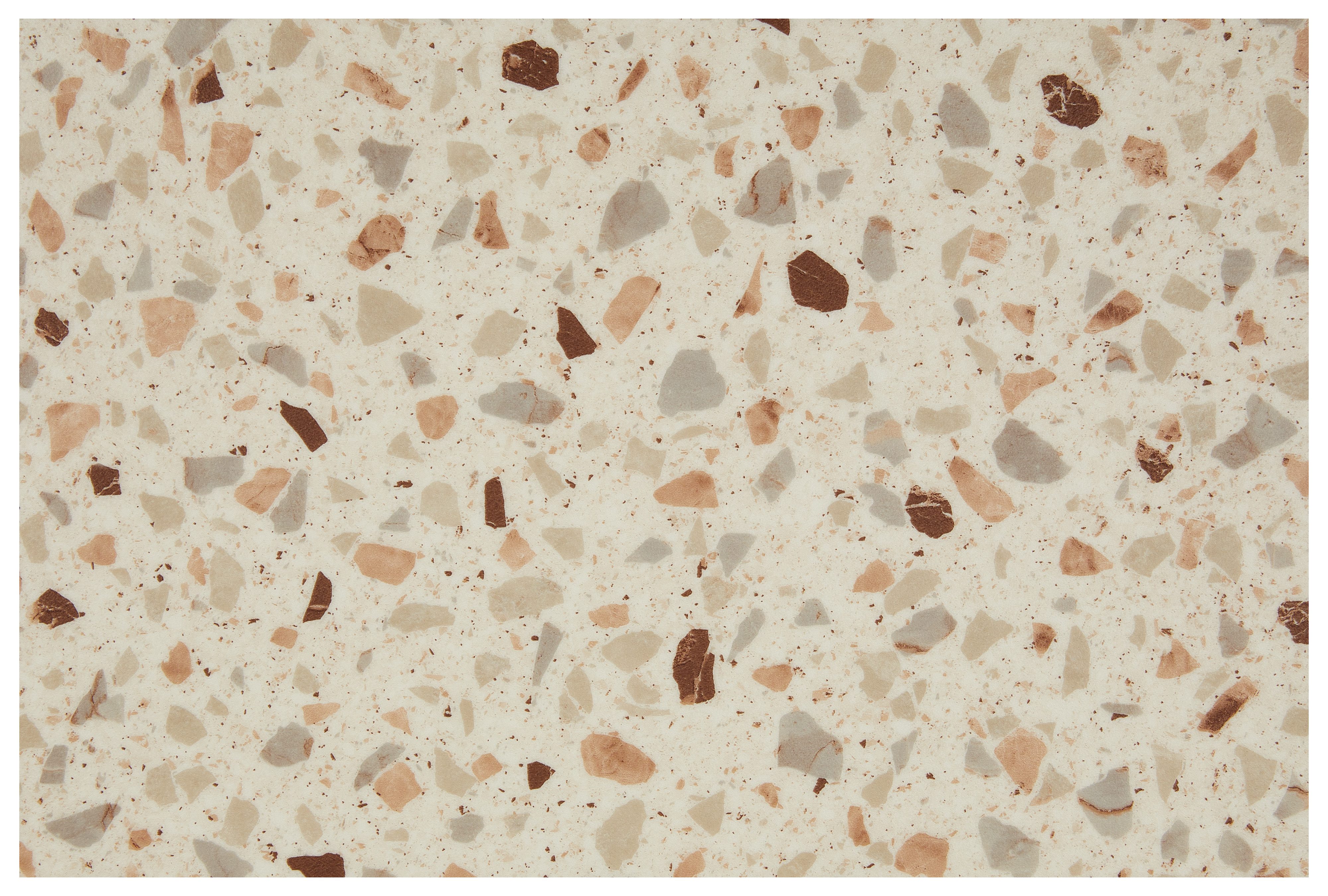 misento Vinylboden Turbo, PVC Meterware Bodenbelag Terrazzo Optik, intensive Nutzungsklasse für Privaträume, Wohn- und Feuchtraumgeeignet, Vinyl Meterware Breite 200 cm oder 400 cm, Stärke 2,5 mm
