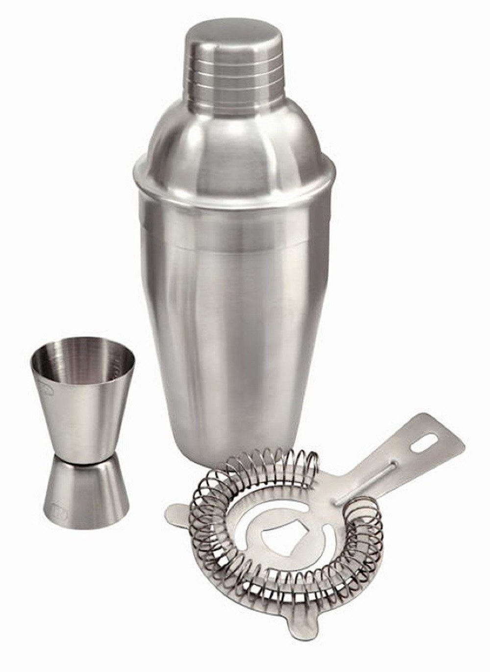 MATO Cocktail Shaker Bar Set 3-teilig „Don Juan“ 0,5l Edelstahl Cocktail-Shaker, (3-tlg)