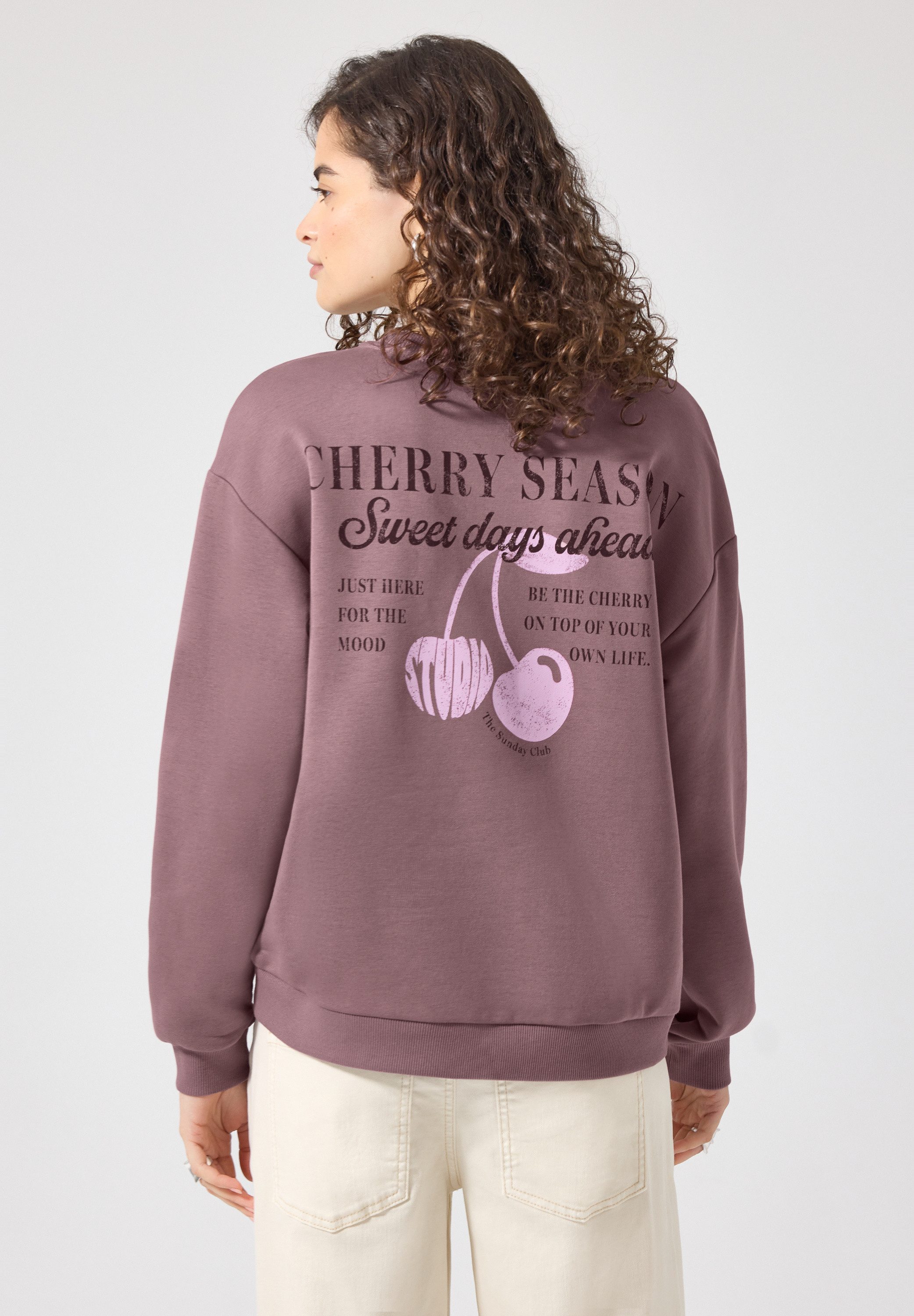 STREET ONE STUDIO Sweatshirt mit Wording und Print