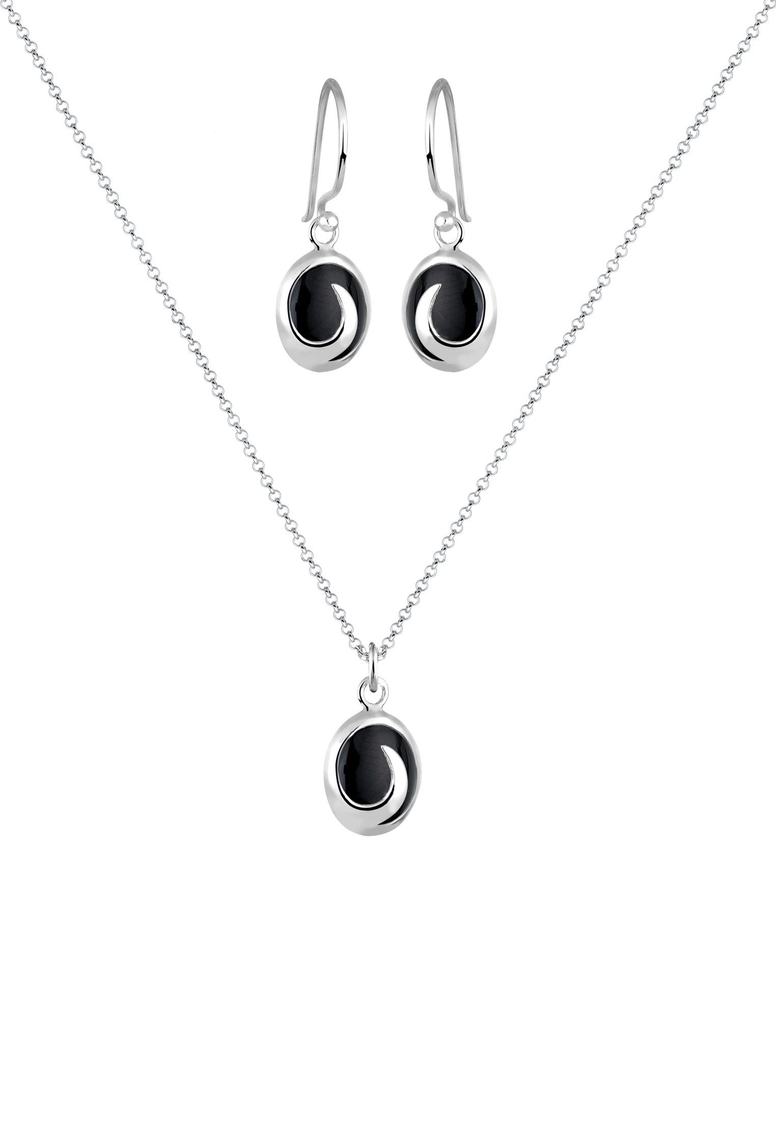 Elli Schmuckset Onyx Schwarz 925 Sterling günstig online kaufen