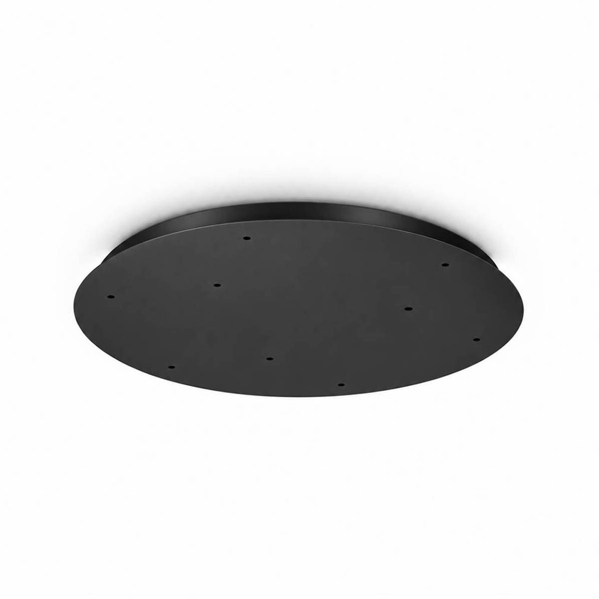 Ideal Lux Lampen-Verteiler Lampen Baldachin rund 9-fach, Runder Mehrfachbaldachin mit 9 Kabelöffnungen, Ø 60 cm, Höhe 3,6 cm