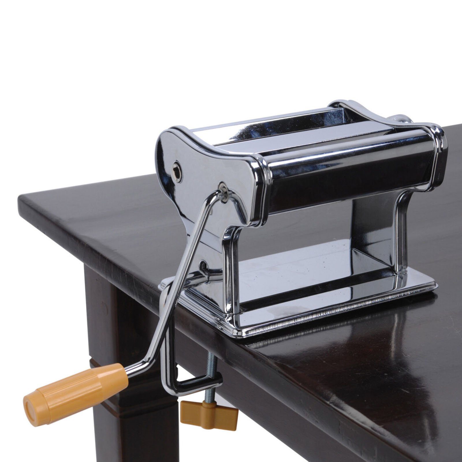 Maschine Edelstahl Nudel und Pastamaker Tischklammer Pastamaschine Maker, Nudelwalze mit Pasta HAC24 Nudelmaschine Handkurbel