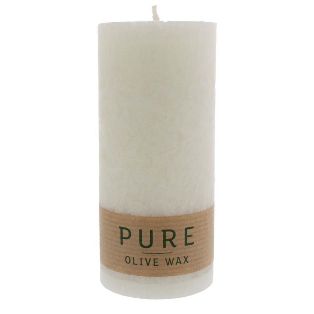 Richard Wenzel GmbH & Co. KG Formkerze PURE Olive Wax Kerze - Natural 130x6 günstig online kaufen