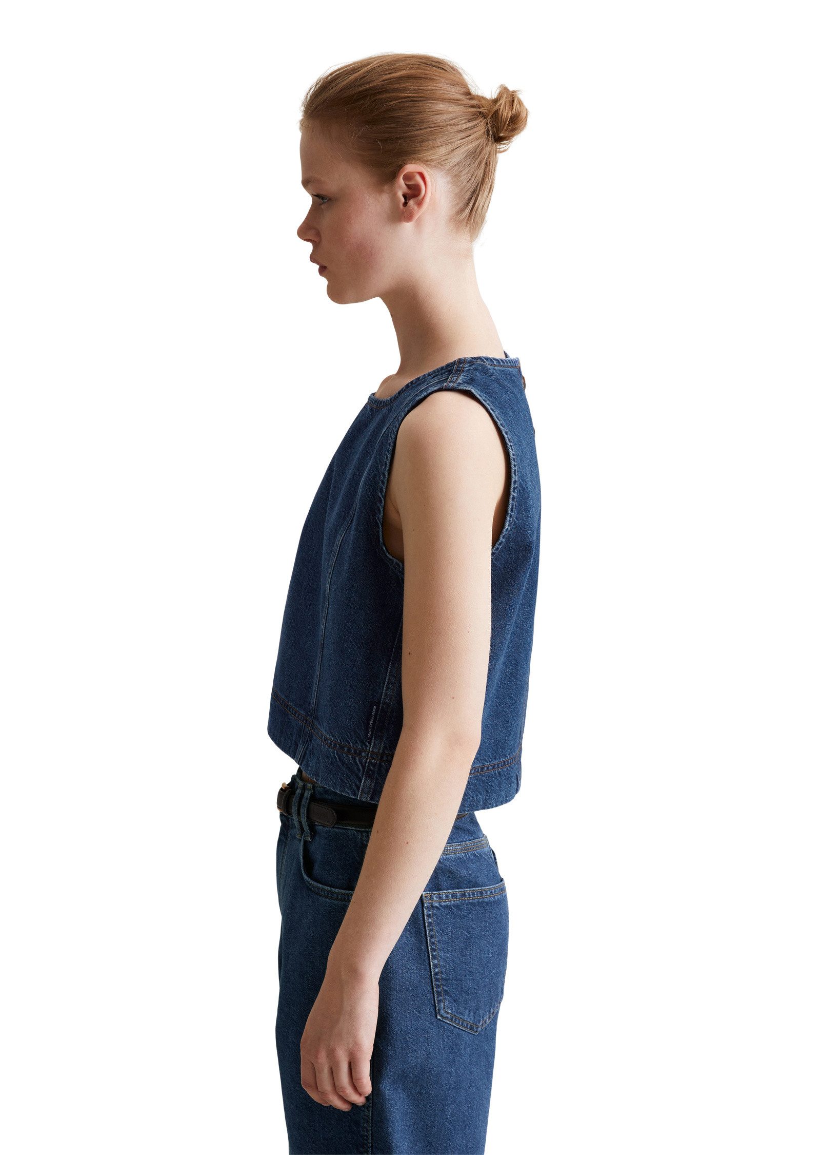 Marc O'Polo DENIM Blusentop aus reinem günstig online kaufen