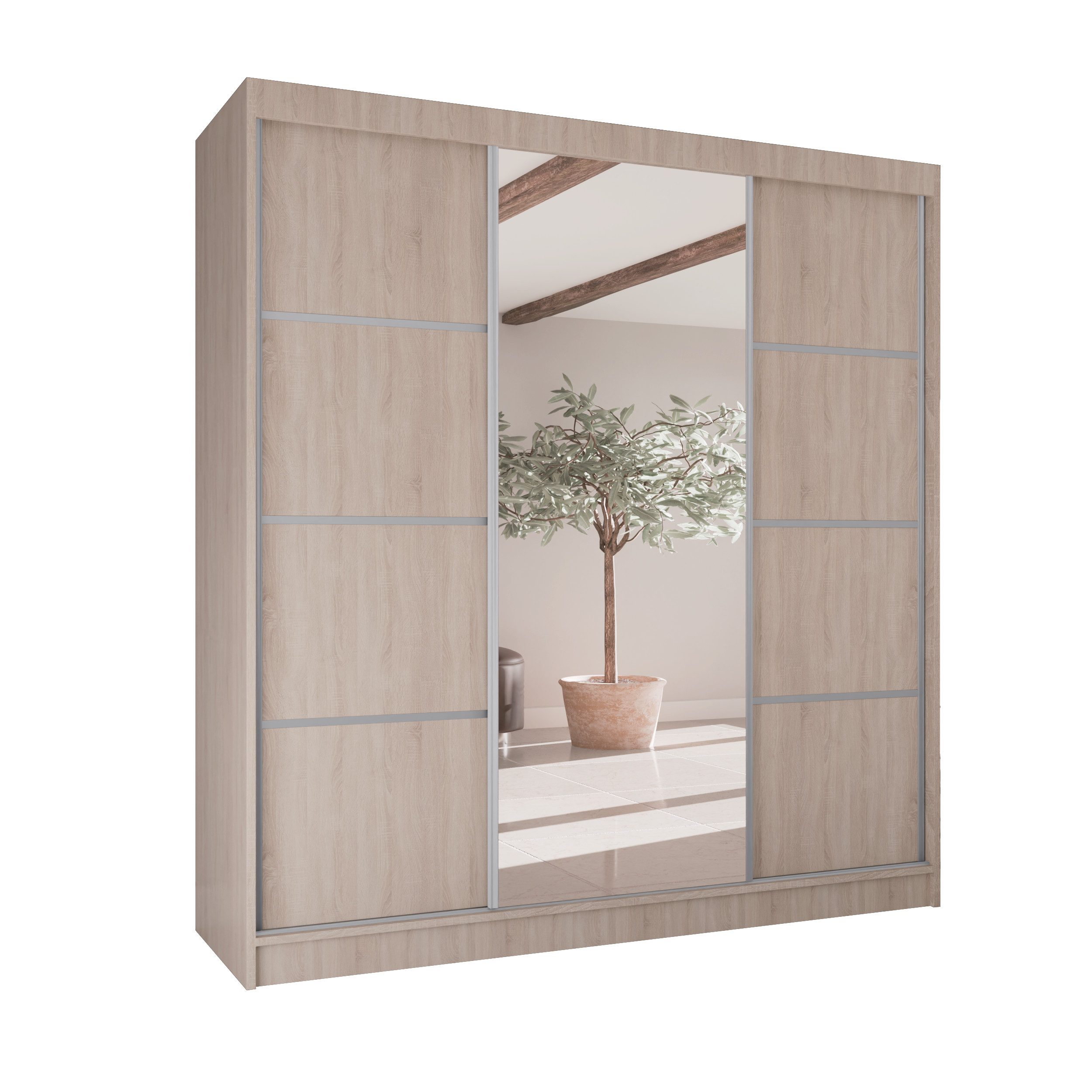 Beautysofa Kleiderschrank VILO II Breite:200cm, mit günstig online kaufen