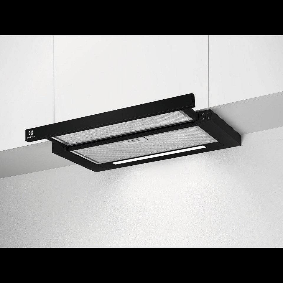 AEG Zwischenbauhaube LFP616K Serie keine Angaben LFP616K, LED-Leuchtstreifen, Bedienung über Drucktasten