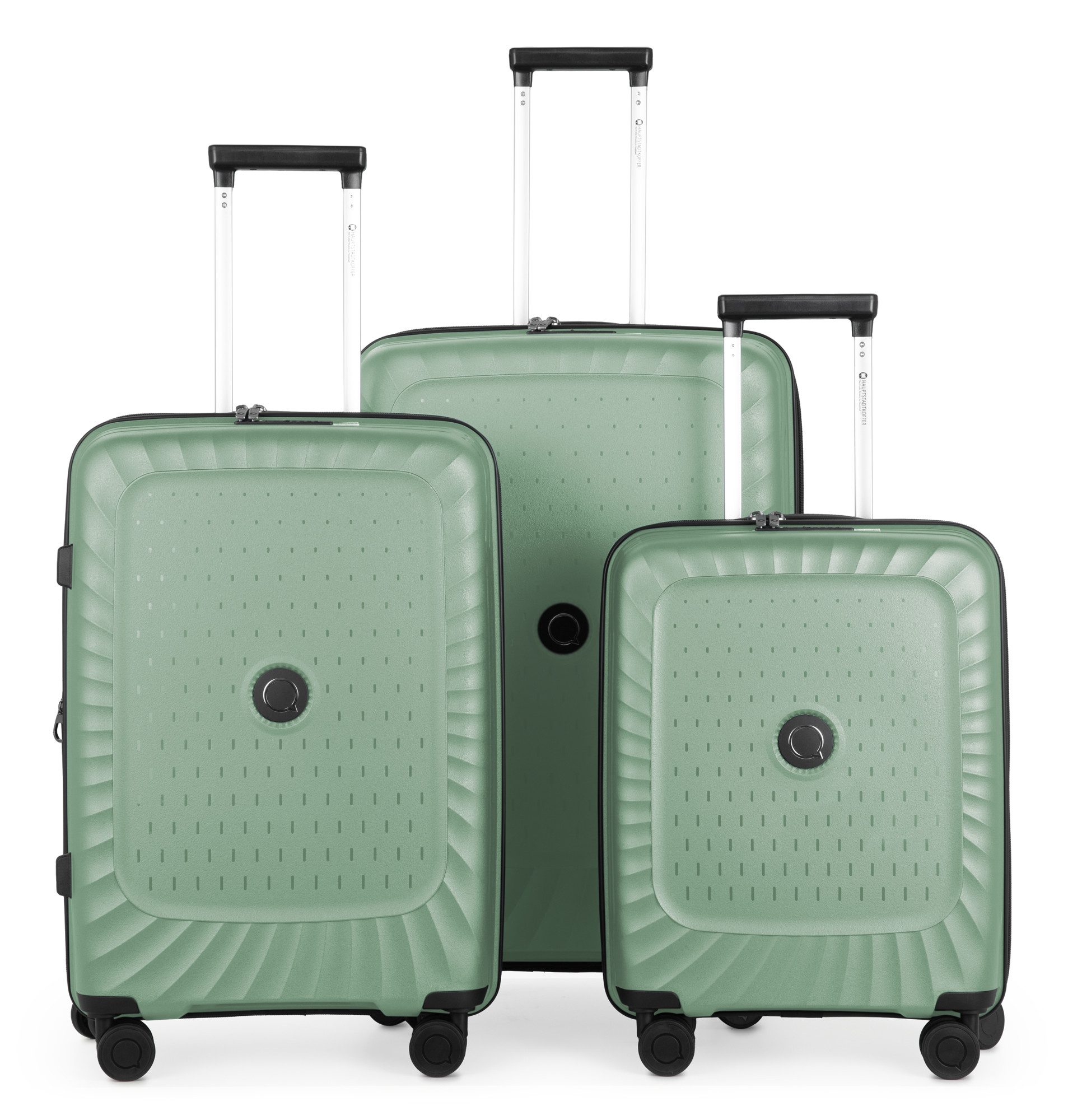 Hauptstadtkoffer Hartschalen-Trolley Kotti, 4 Rollen, 3er Kofferset Reisekofferset TSA