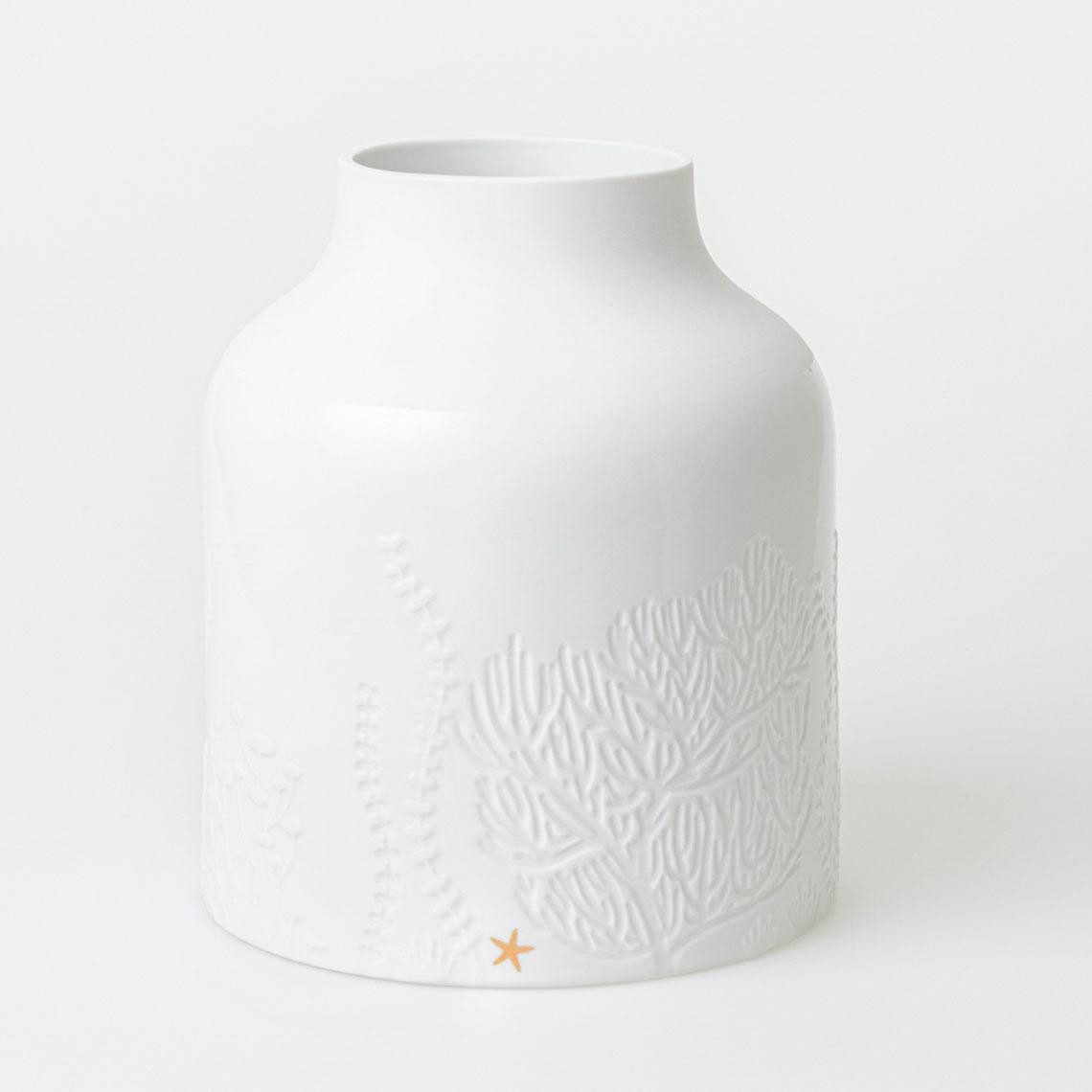 Räder Dekovase Design Vase Unterwasserwelt Weiß (25cm)