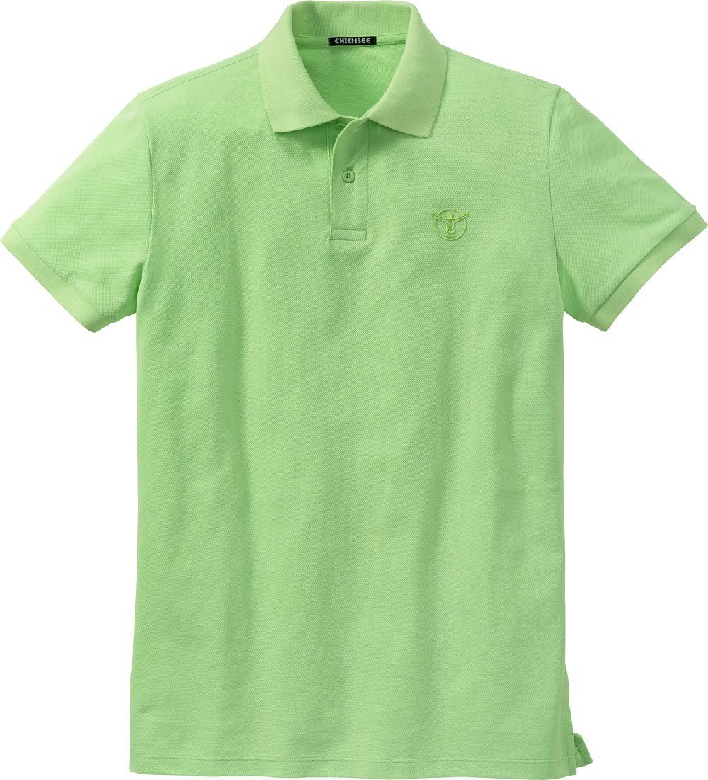 Chiemsee Baumwoll-Piqué hellgrün Poloshirt reinem aus