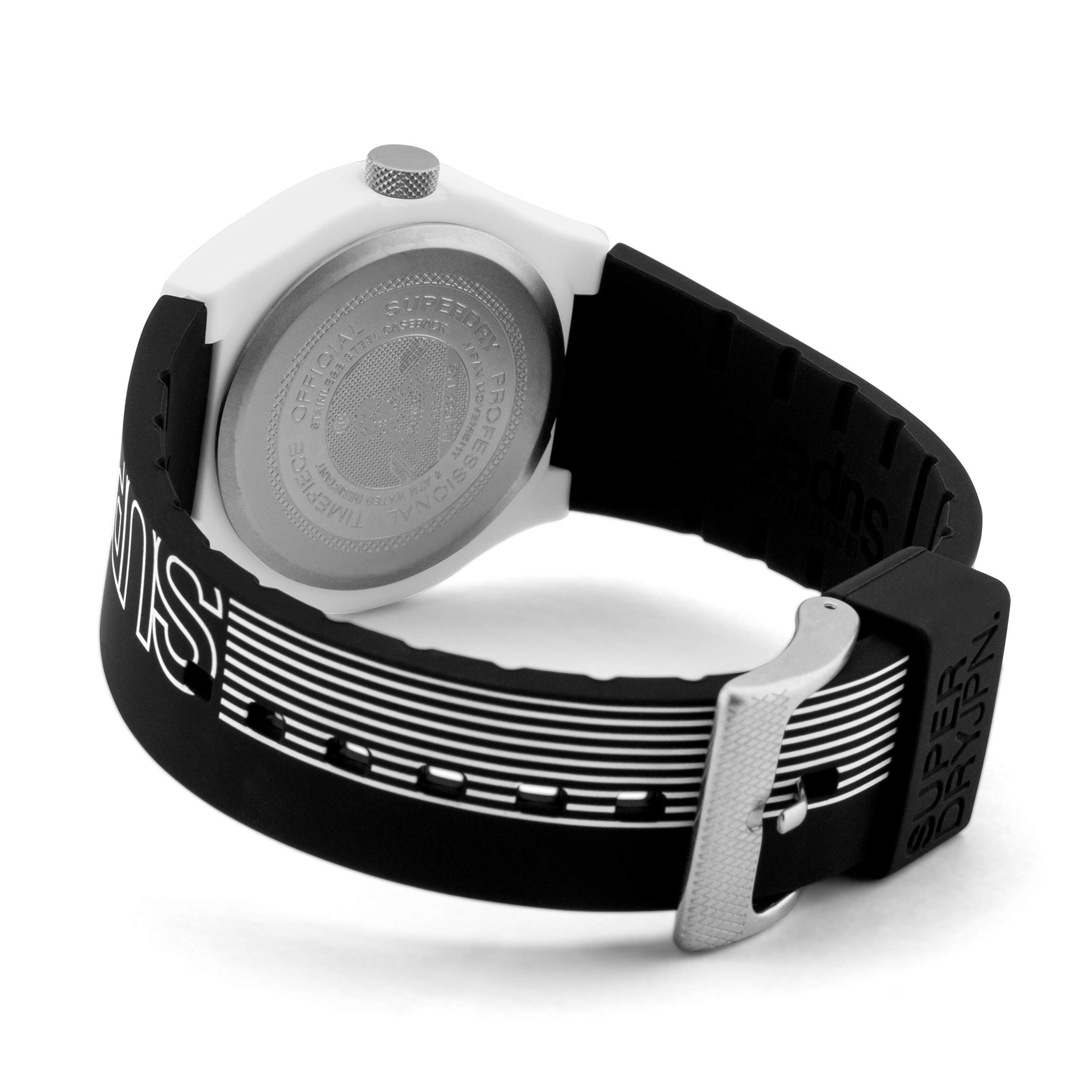 Superdry Quarzuhr Superdry Damen Analog Quarz Uhr SYL239BW, Superdry Damen Analog Quarz Uhr mit Silikon Armband SYL239BW