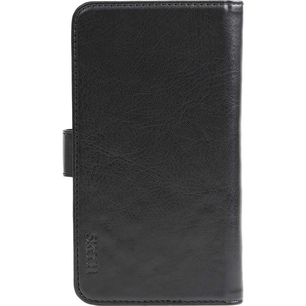 SKECH Handyhülle Wallet Style für Smartphone 4,8" - 5,7" schwarz