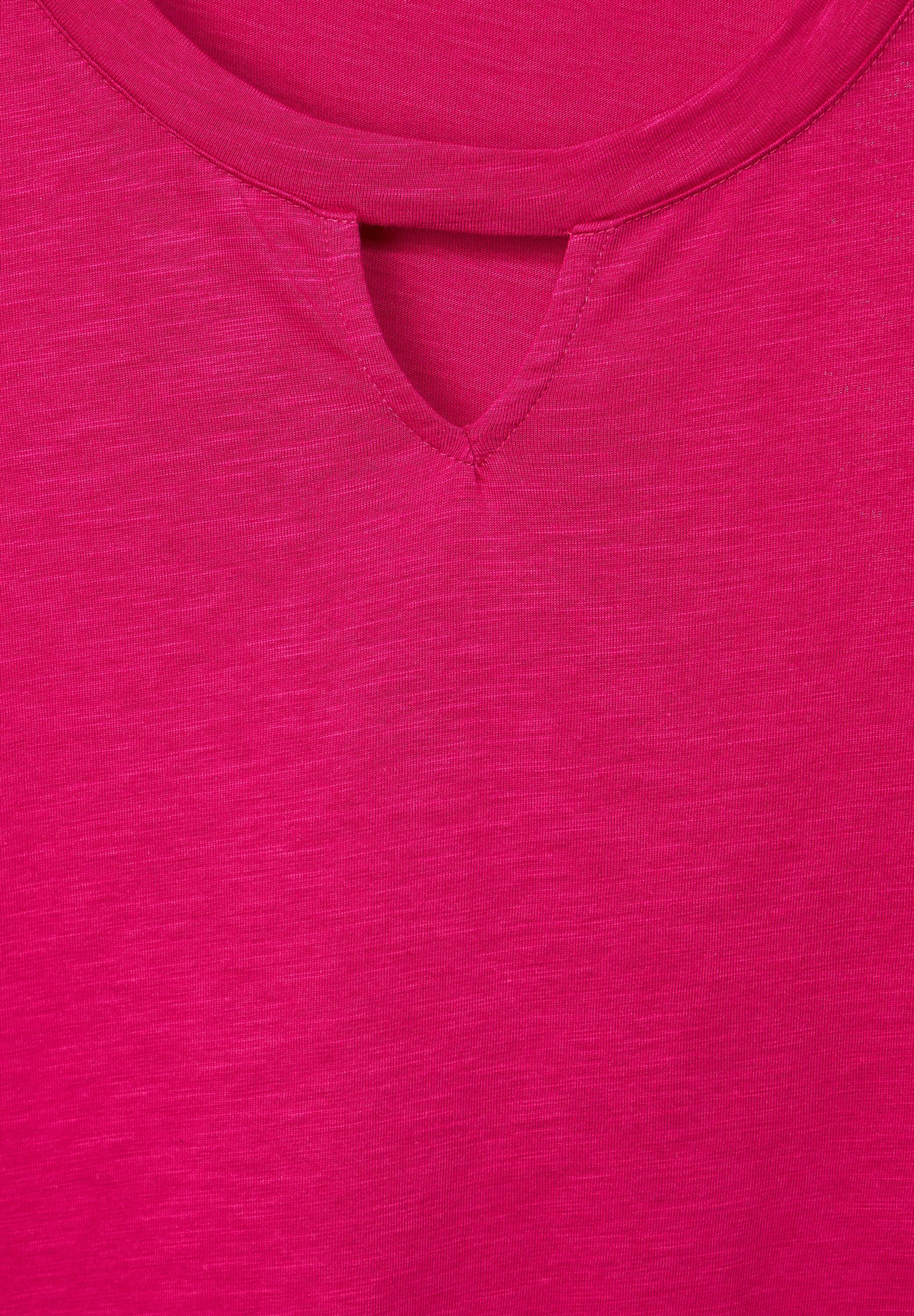 T-Shirt softem Cecil cool aus pink Materialmix