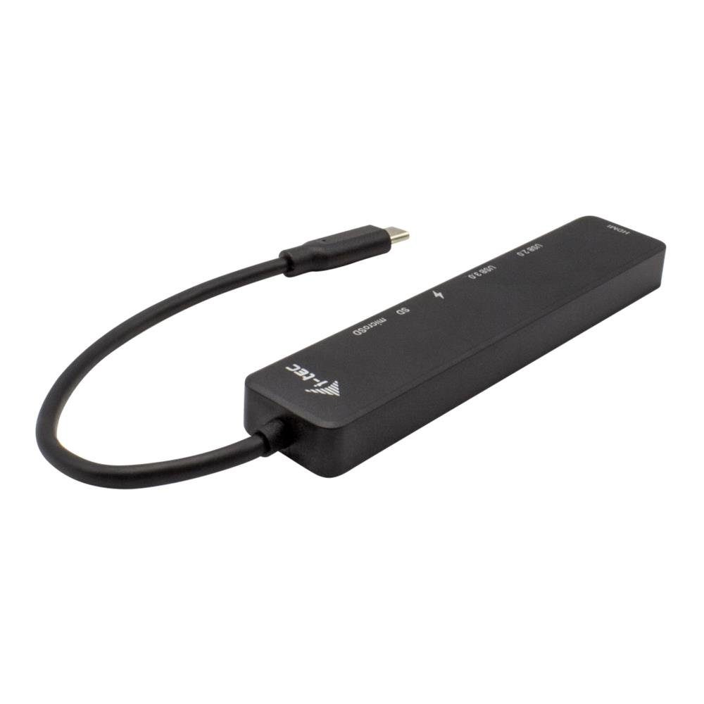 I-TEC Laptop-Dockingstation USB-C Travel Easy Dockingstation 4K HDMI Power Delivery 60W, SD- und microSD-Kartenleser