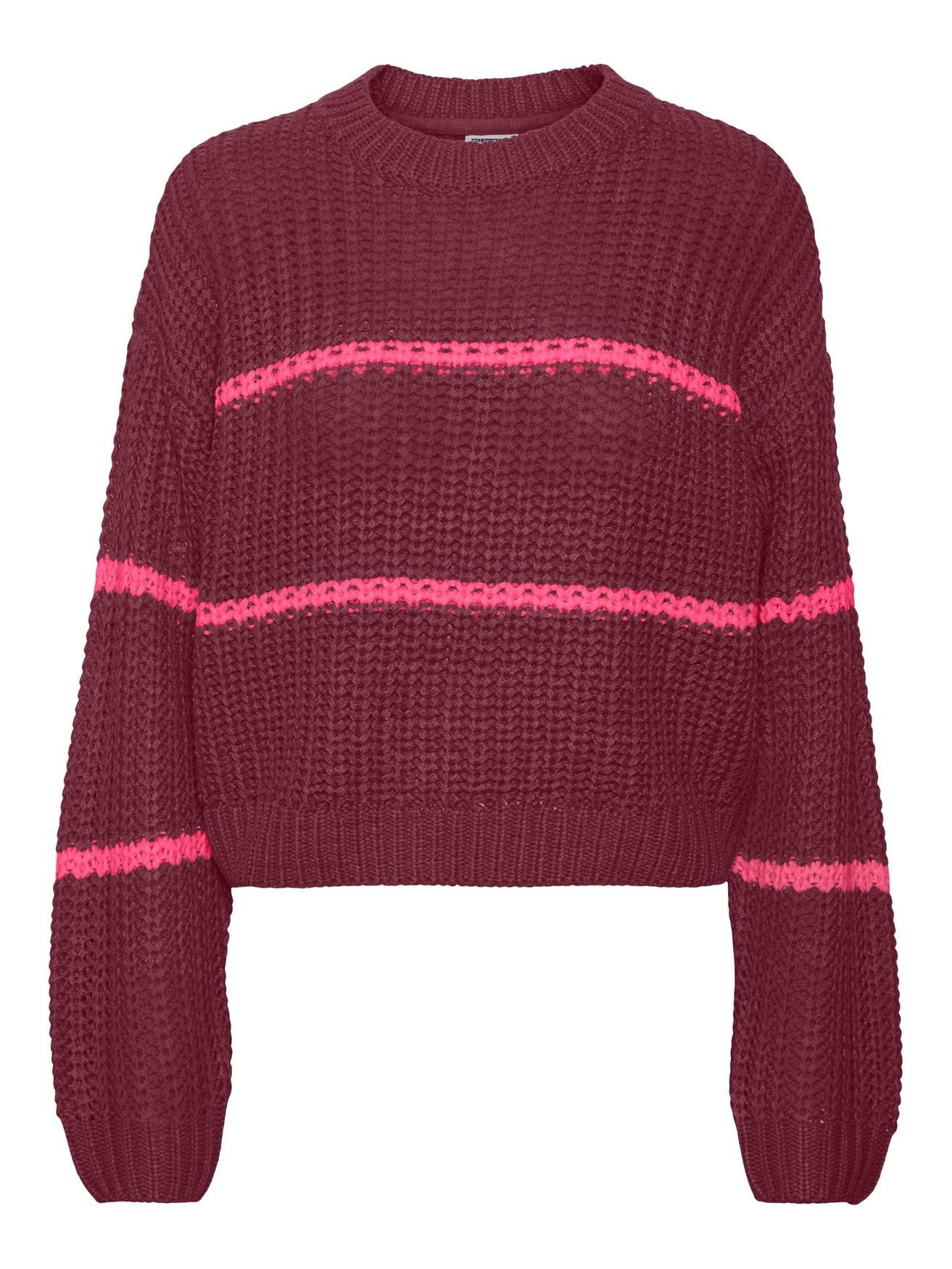 Noisy may Strickpullover NMCHARLIE L/S O-NECK STRIPE KNIT S* günstig online kaufen